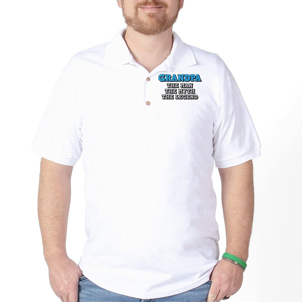 Grandpa: The Man Polo Shirt for Golf & Casual Wear - Comfortable Men's Short Sleeve Shirt for Father's Day, Birthday Gifts & Family Events