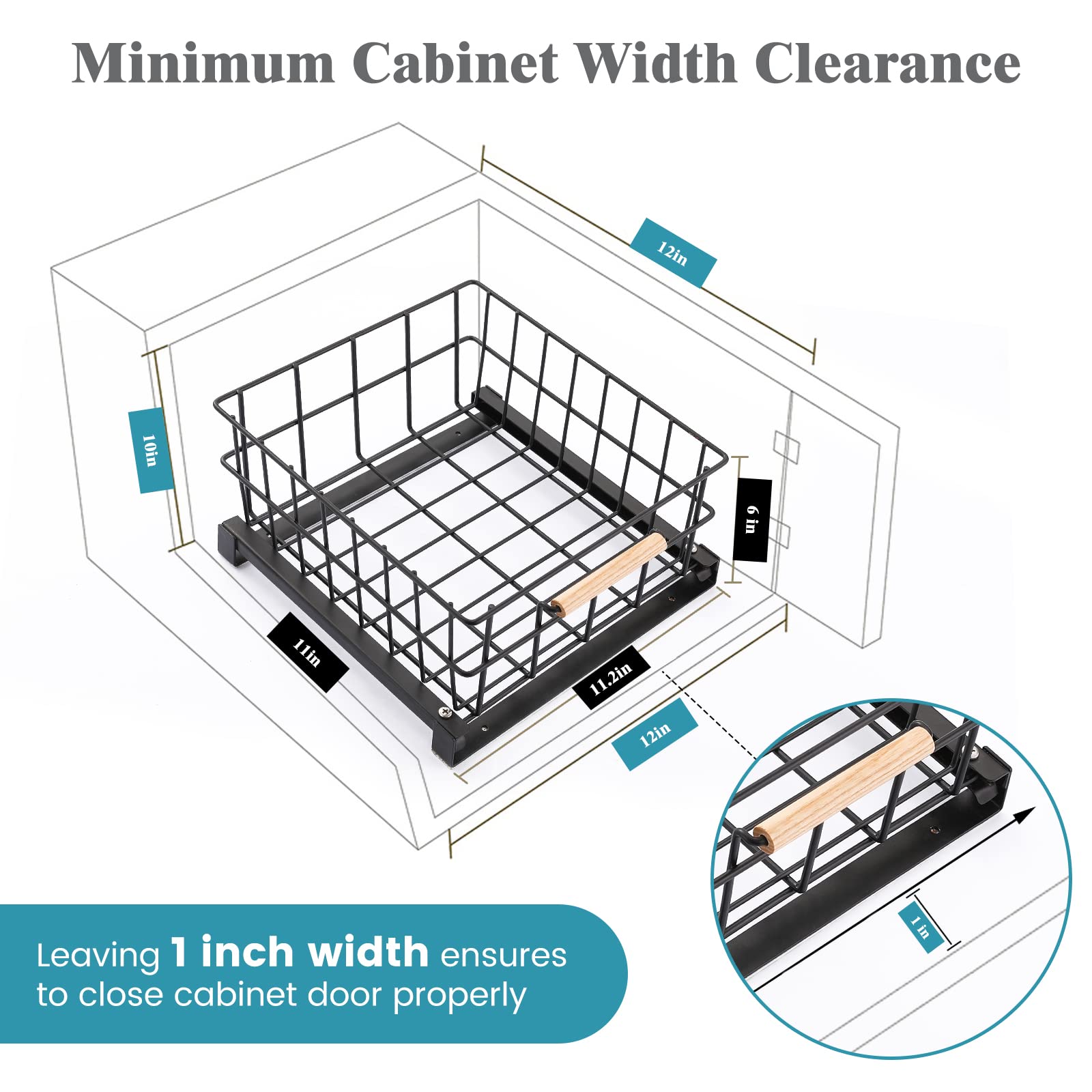 HOUSE AGAIN Pull Down Kitchen Cabinet Organizer - Drop Down Spice Rack for Easy Access in Pantry, Cabinet & Cupboard - Sliding Out Storage Basket for Upper Cabinets - Black Pull Out Drawer - Perfect for Small Kitchens & Organized Cooking Spaces