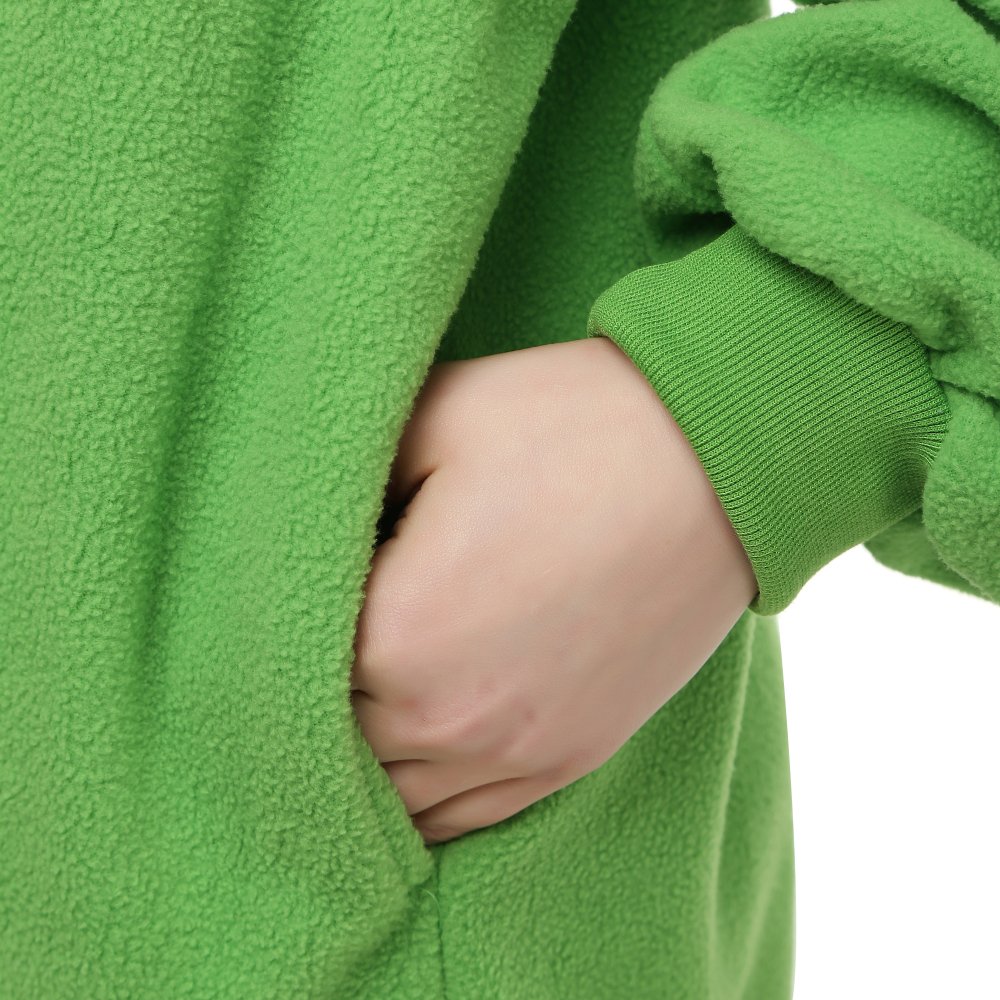 Monster Inc. Mike Wazowski Onesie Costume for Adults & Kids - Soft Fleece Pajama Jumpsuit for Halloween, Cosplay, and Movie Theme Parties