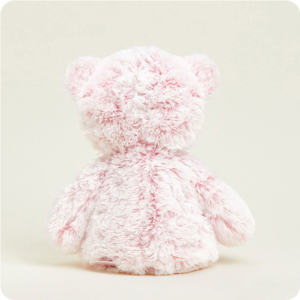 Pink Marshmallow Bear Warmies - Microwaveable Heating Plush Toy for Kids & Adults | Perfect for Stress Relief, Cold Weather, and Relaxation