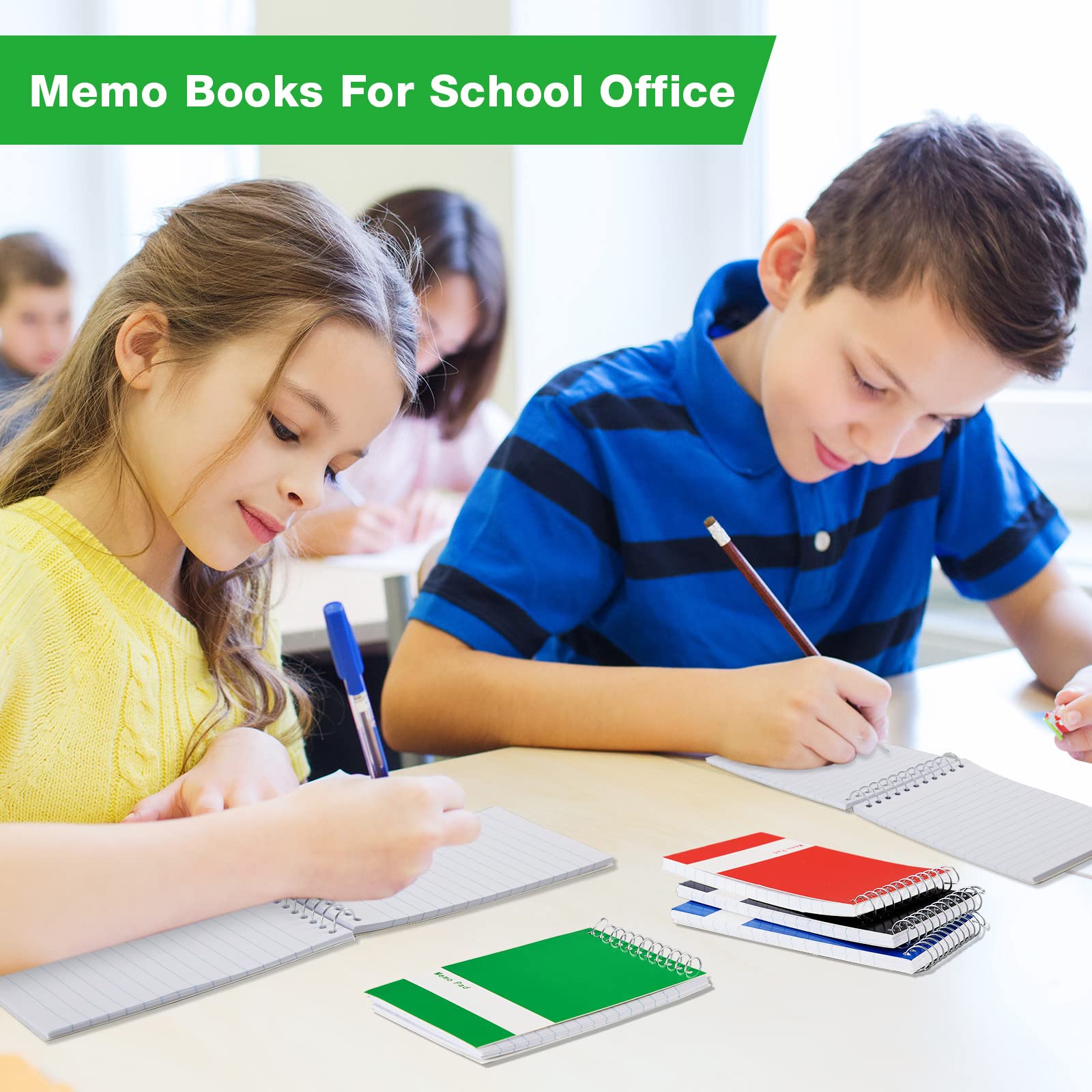 200-Pack Spiral Memo Notebooks 3