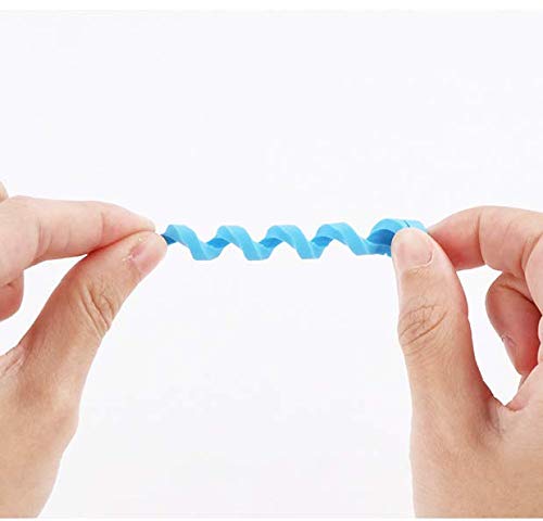 20-Pack Spiral Cable Protectors - Durable Charger Cord Organizer & Wire Management Sleeves for iPhone, Android, Laptop, Computer & All Devices - Perfect for Home, Office & Travel Organization