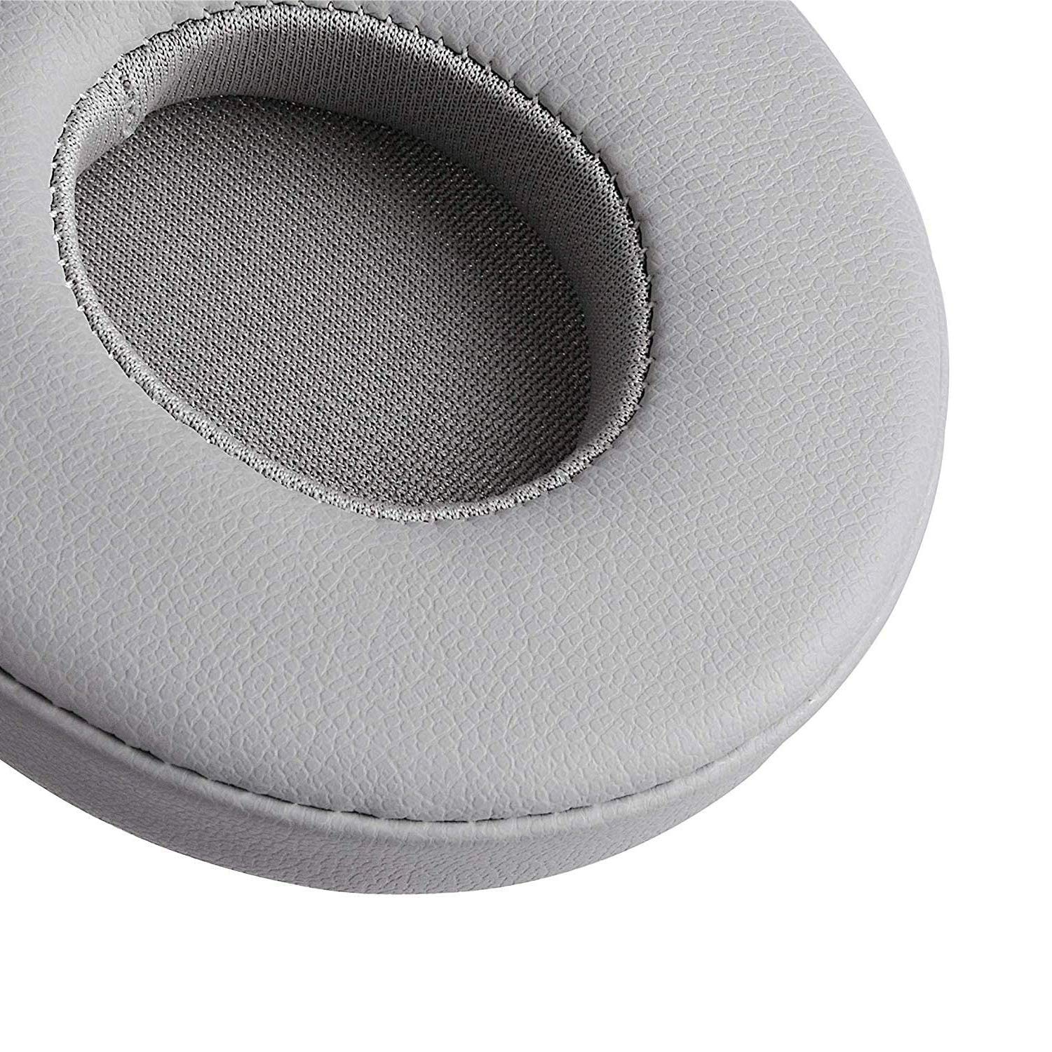Premium Replacement Earpads for Beats Solo3 & Solo 2.0 Wireless Headphones - Light Grey Memory Foam Cushions - Enhanced Comfort for Music, Gaming & Travel