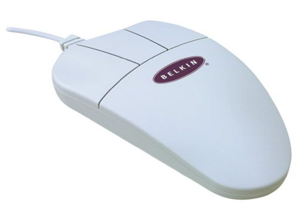 Belkin 3-Button Classic USB Wired Mouse (F8E201-USB) - Ergonomic Computer Mouse for Office, Home & Gaming Use