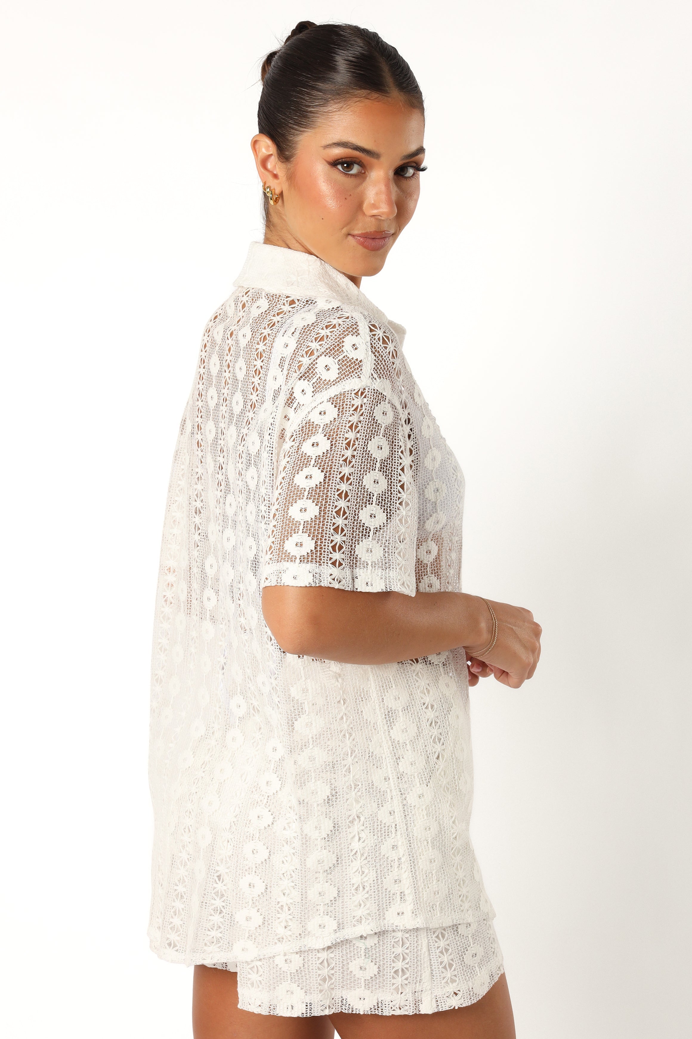 Eden Lace Shorts for Women - Comfortable High Waist Summer Shorts in White | Perfect for Beach, Vacation, and Casual Outfits