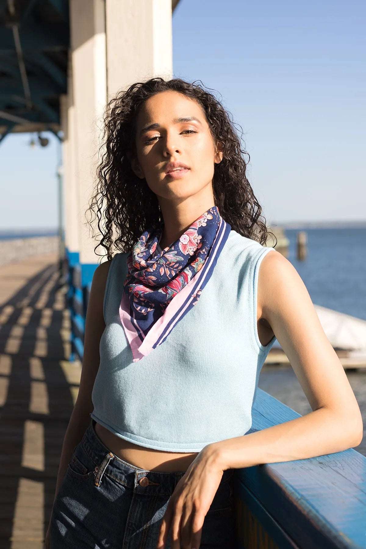 Floral Print Bandana for Women & Men - Stylish Fashion Accessory for Outdoor Activities, Sports, and Everyday Wear