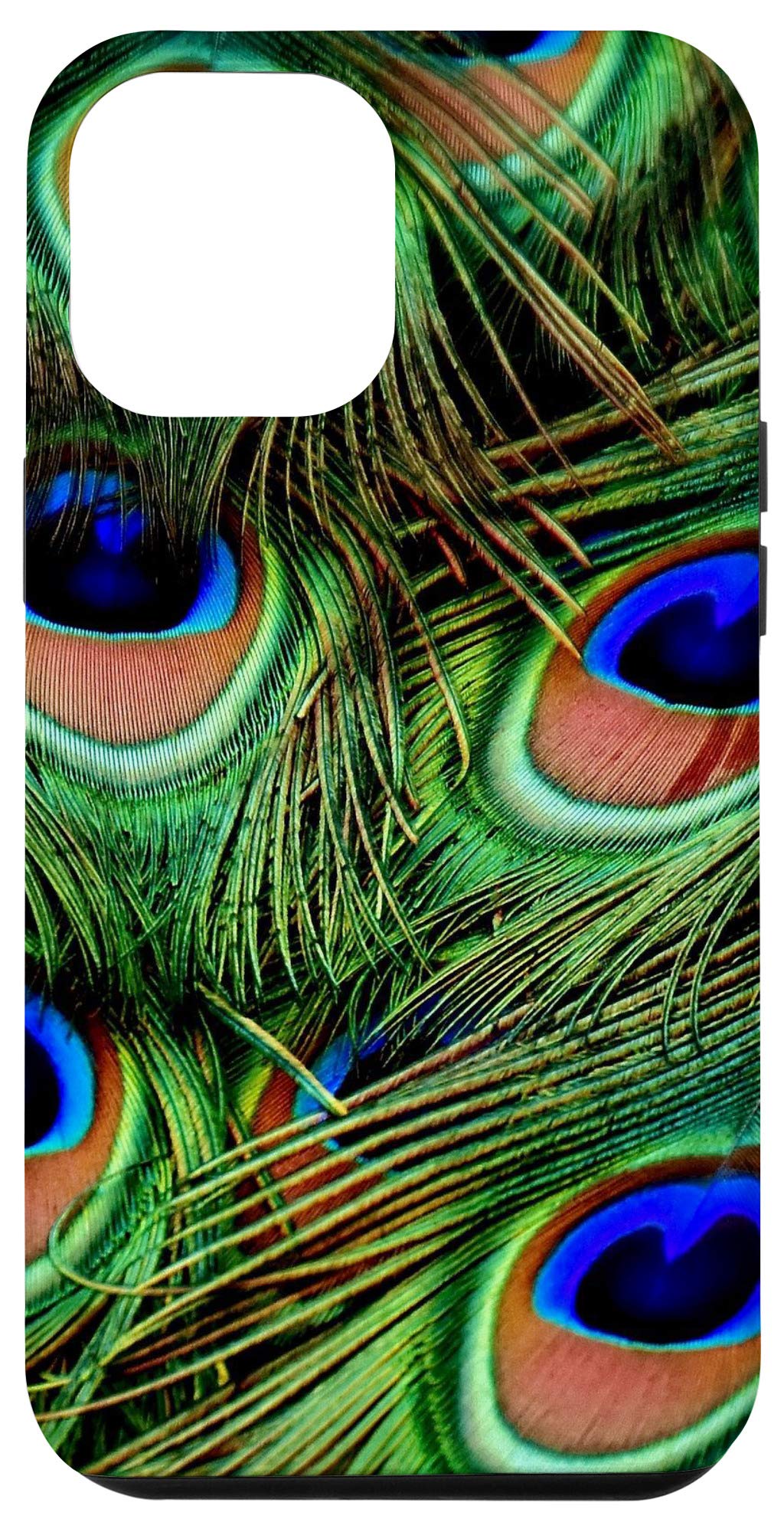 iPhone 12 Pro Max Case with Peacock Feather Design - Stylish Protective Cover for Apple iPhone 12 Pro Max - Perfect Gift for Peacock Lovers - Ideal for Daily Use, Travel, and Special Occasions