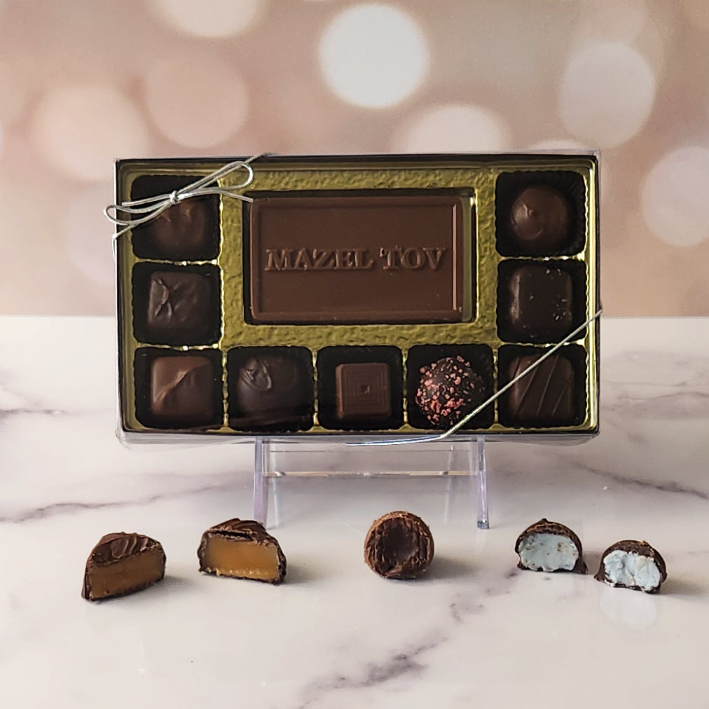 Mazel Tov Assortment - Premium Kosher Gift Box for Jewish Holidays, Weddings & Special Occasions | Perfect for Hanukkah, Bar Mitzvahs & Housewarming Gifts