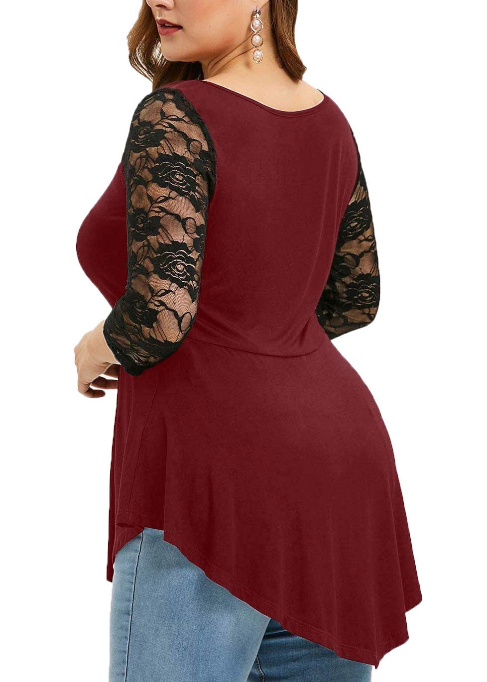 Nihsatin Women's Plus Size Gothic Corset Top - Lace Up Ribbed Casual T-Shirt for Women | Perfect for Halloween, Cosplay & Gothic Fashion Outfits