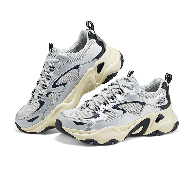 D'LITES 5.0 Women's Sneakers - Lightweight Comfortable Walking Shoes for Women, Fashion Casual Gym Shoes, Grey/Silver (232490/GYSL) - Perfect for Workout, Running & Daily Wear