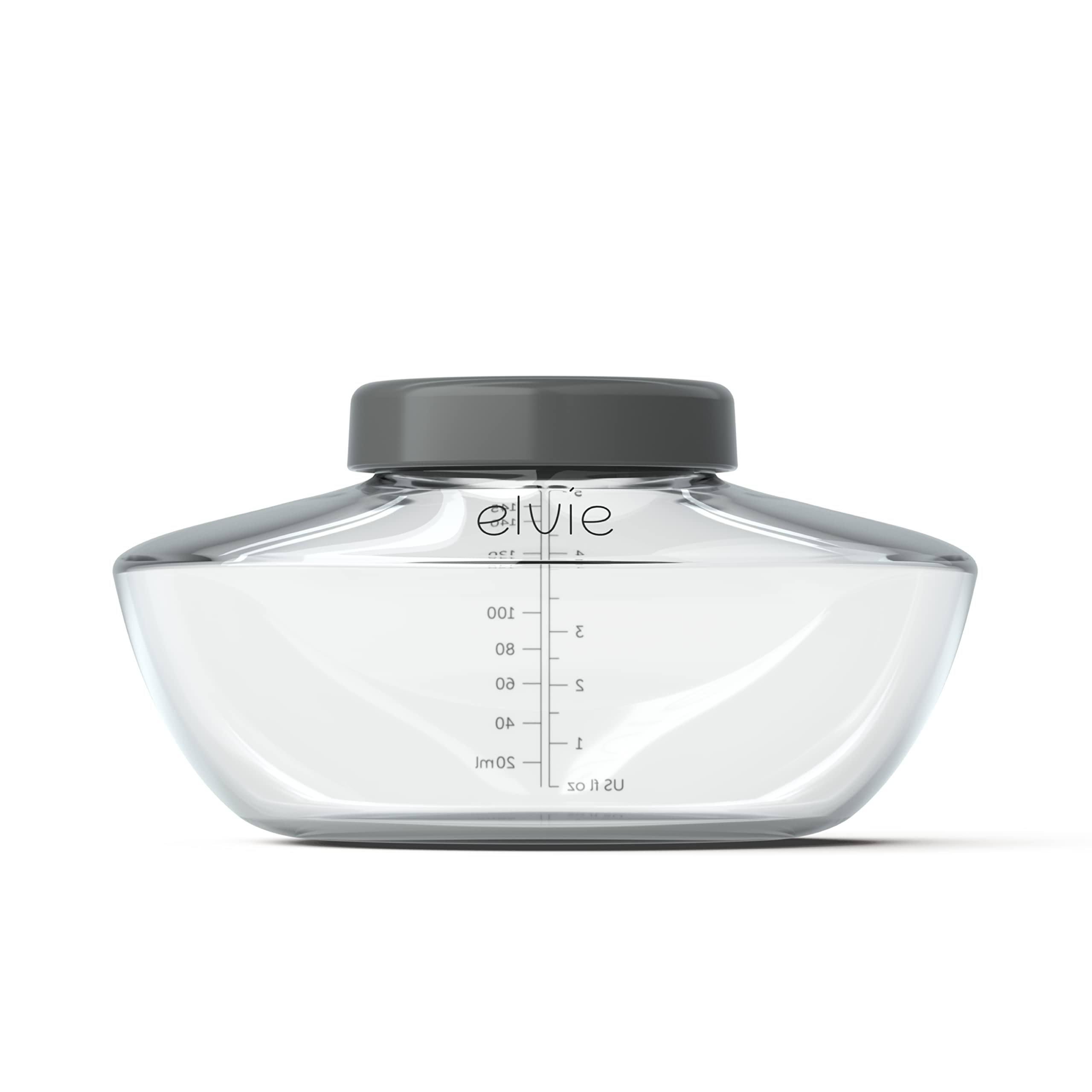 Elvie Pump Breastmilk Storage Bottles 3 Pack | Compatible with Electric Breast Pumps | BPA-Free Baby Bottles for Breastfed Infants | Essential Breastfeeding Accessories | Perfect for Travel, Work & On-the-Go Moms