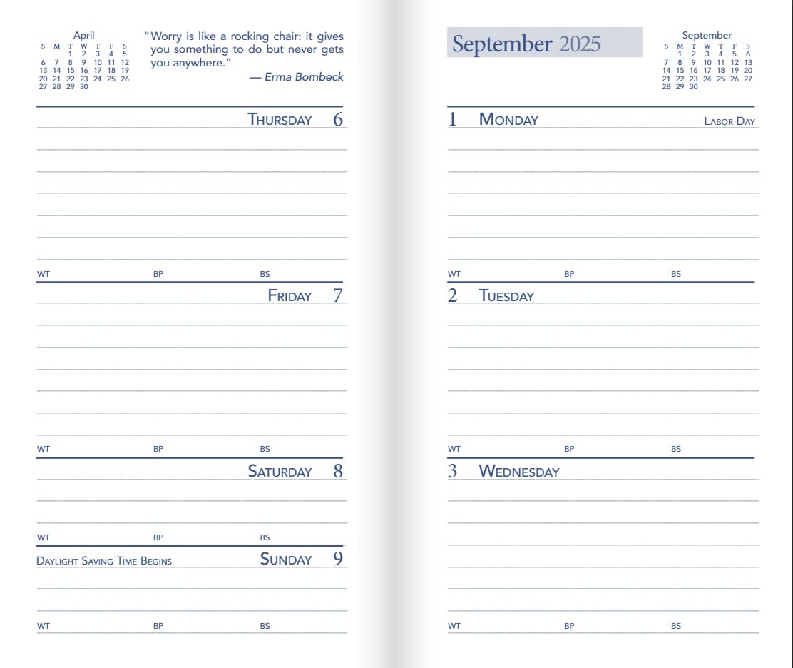 2025 Weekly Pocket Planner with Pen - 6