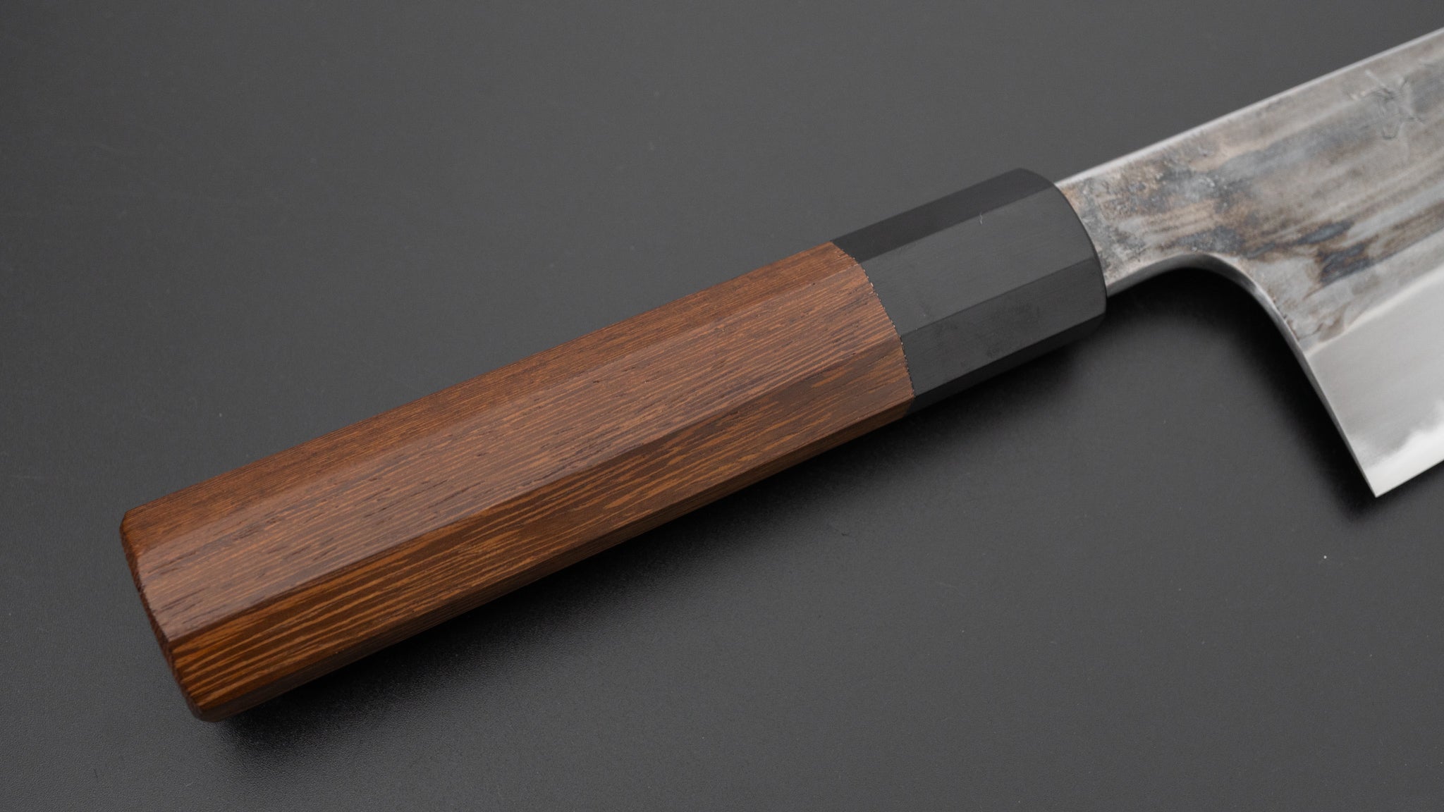 Premium Jiro Tsuchime Wa Santoku Knife 180mm - Japanese Damascus Steel Blade with Taihei Tagayasan Wood Handle - Perfect for Sushi, Vegetables & Meat Cutting - Professional Chef & Home Kitchen Essential