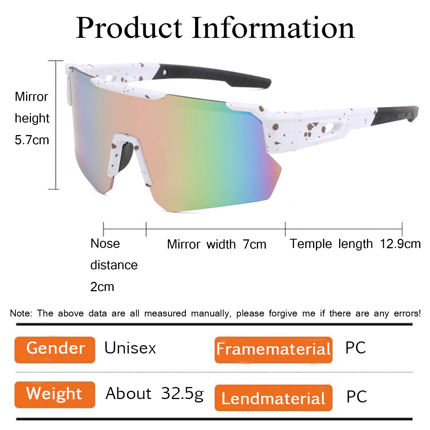 Polarized Cycling Sunglasses for Men & Women - UV400 Protection Sport Sunglasses for Running, Fishing, Golf & Baseball - Durable & Lightweight for Outdoor Activities