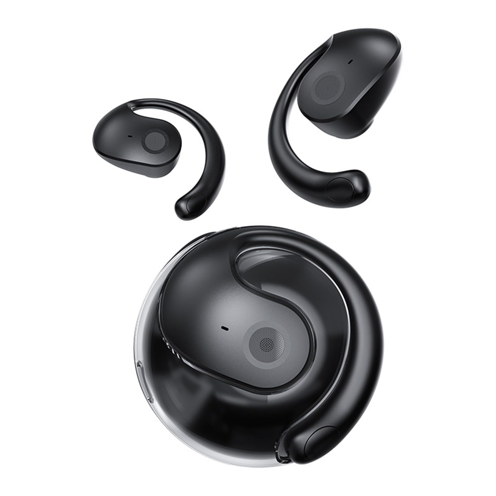 Open Ear Wireless Bluetooth Earbuds - Bone Conduction Headphones with Air Conduction Tech, Over-Ear Hanging Design for Running, Cycling & Outdoor Sports