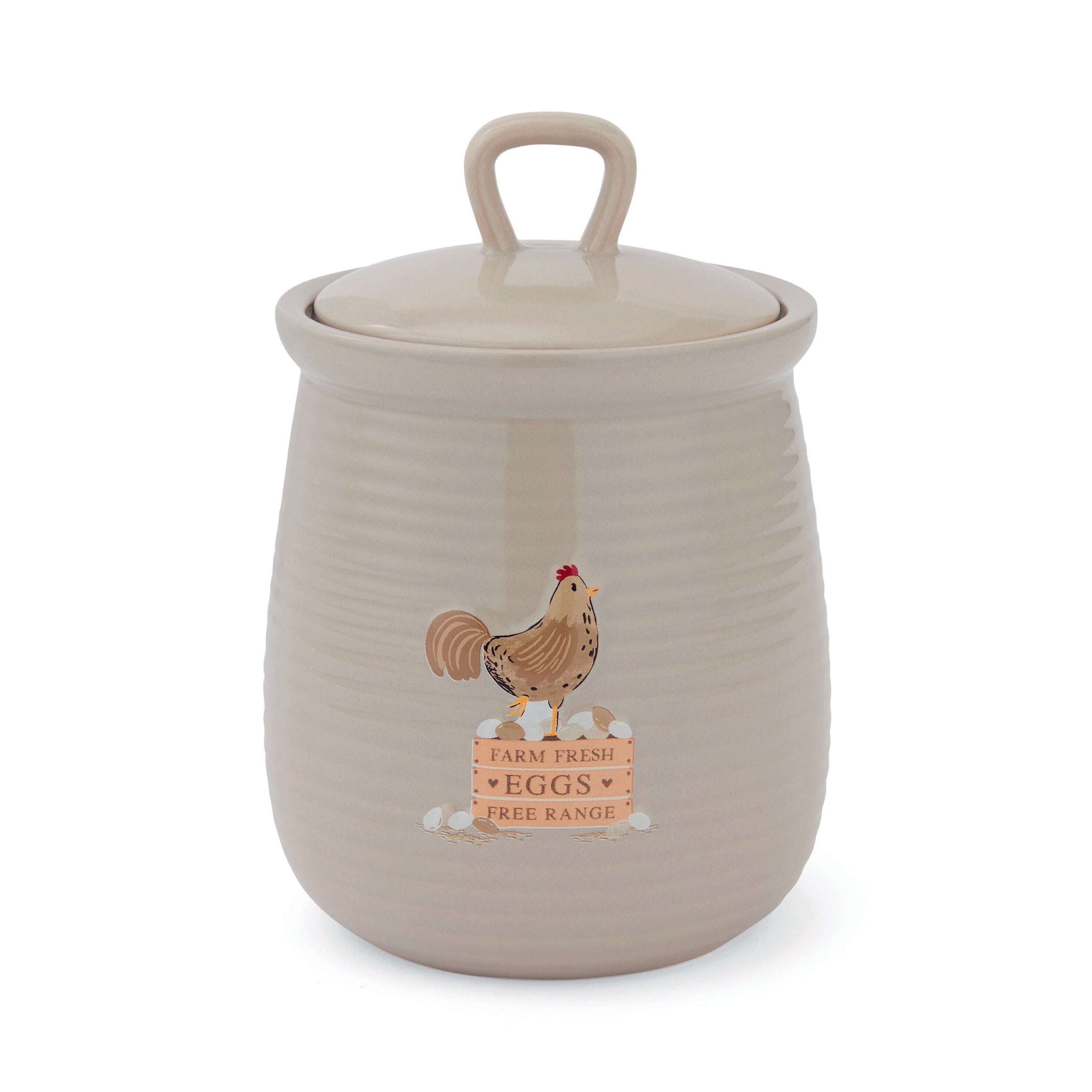 Hen House Lane Canister for Farm Fresh Eggs | Airtight Food Storage Container for Kitchen & Pantry Organization | Perfect for Storing Eggs, Flour, Sugar & Dry Goods