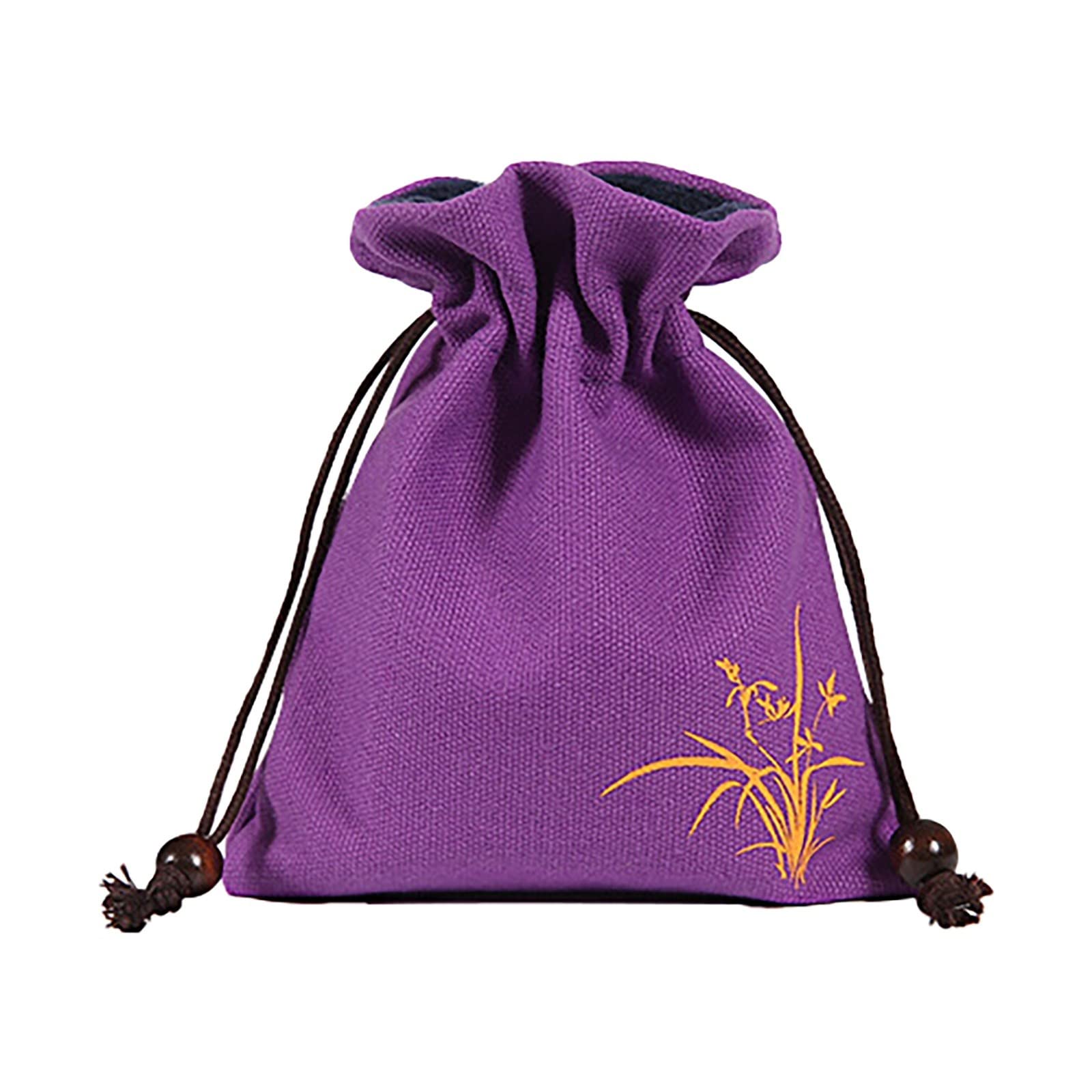 Breathable Cotton Drawstring Storage Bags for Clothes - Under Bed Organizer with Button Closure, Christmas & Boot Storage - Perfect for Seasonal Wardrobe Organization & Home Decluttering