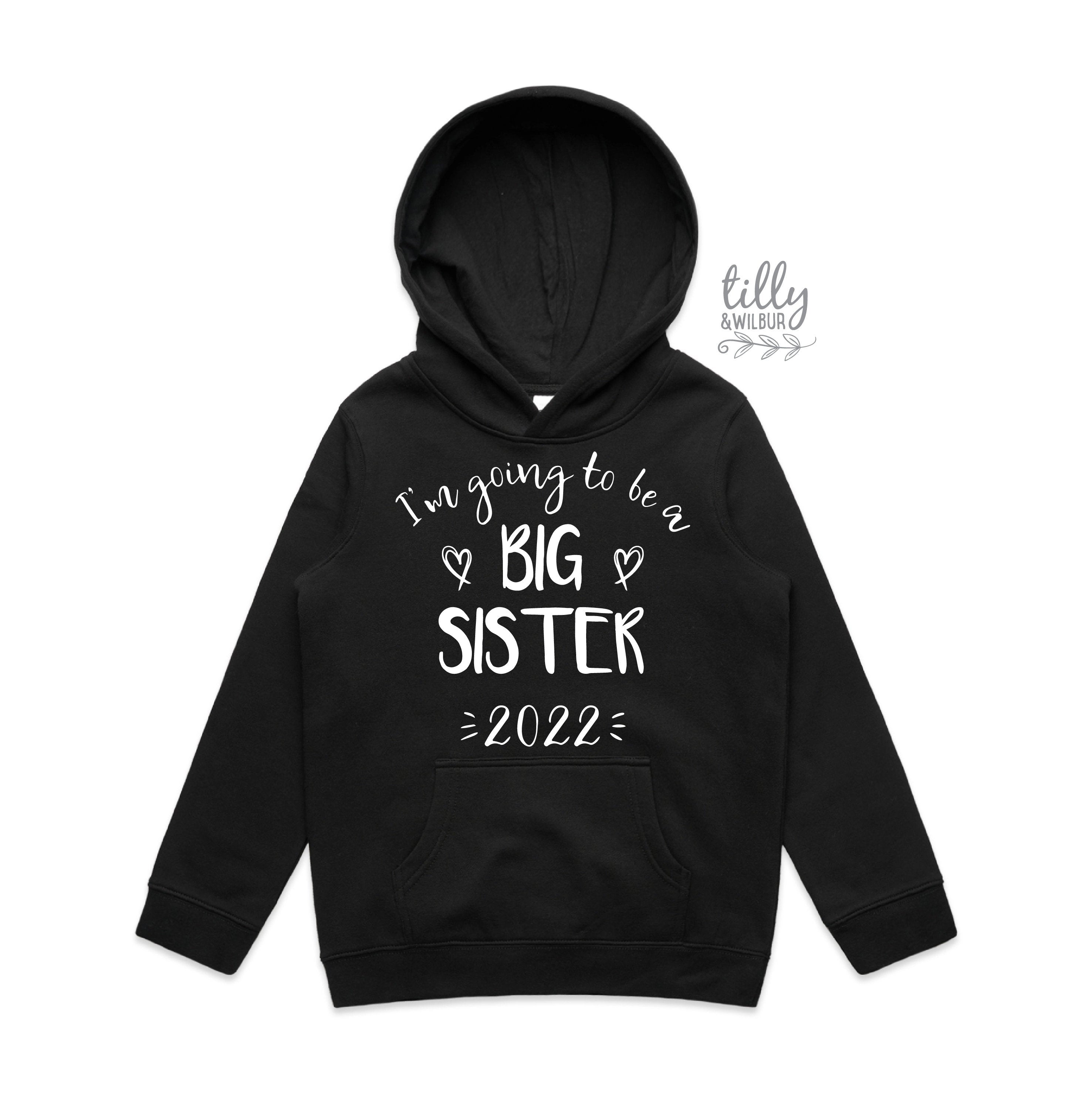 Big Sister Jumper Hoodie - Cozy Pullover Sweatshirt for Women | Soft Fleece Lining | Casual Streetwear for Sisterhood Bonding & Family Gatherings