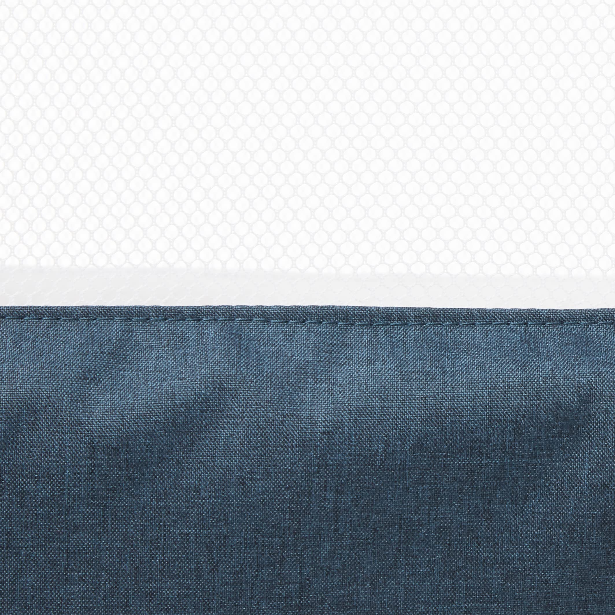 Dream On Me Zimal Bassinet & Bedside Sleeper - Dark Blue Lightweight Portable Baby Crib with Breathable Mesh Panels | Easy Fold Travel Bassinet for Newborns | JPMA Certified | Perfect for Nursery, Bedroom & Travel