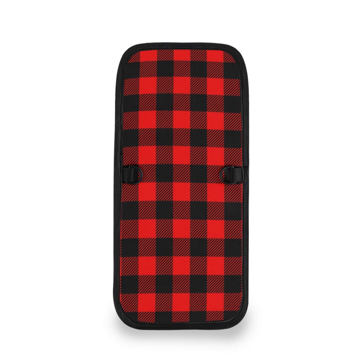 ALAZA Red and Black Lattice Plaid Crossbody Wallet Purse - RFID Blocking Phone Bag with Credit Card Slots & Passport Holder | Perfect for Travel, Shopping, and Daily Use