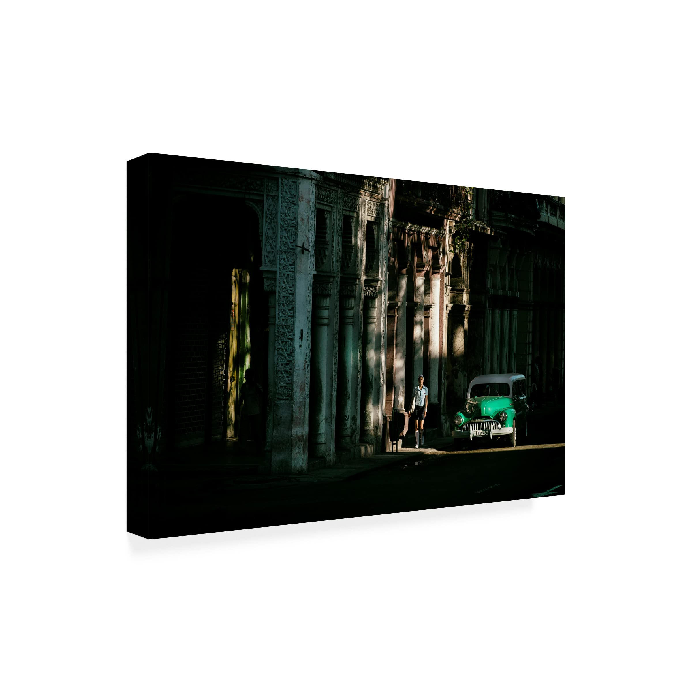 Trademark Fine Art 'Our Way To Cuba' Canvas Wall Art by Gina Buliga - Stunning Cuban Landscape Painting for Living Room, Bedroom & Office Decor