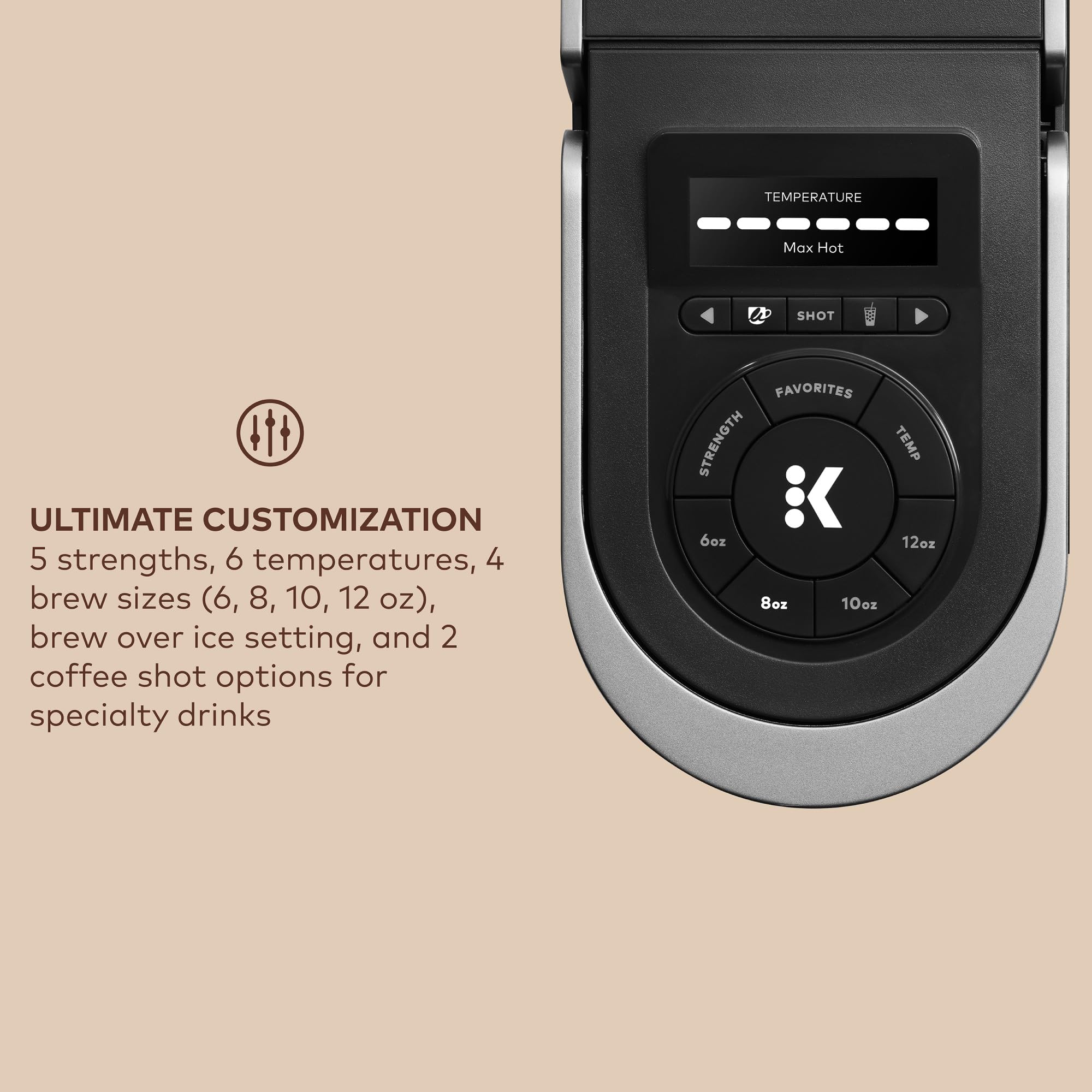 Keurig K-Cafe SMART Single Serve K-Cup Pod Coffee Maker - Latte & Cappuccino Maker, Black | Perfect for Home, Office & Small Spaces | Brews Coffee, Lattes & Iced Drinks