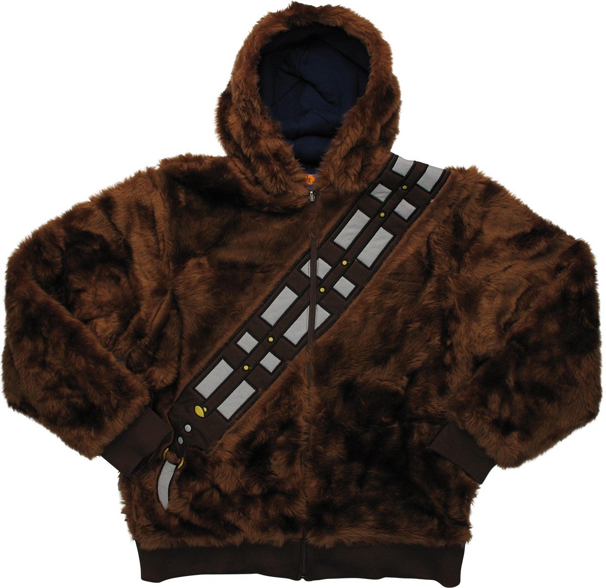 Star Wars Chewbacca & Han Solo Reversible Hoodie - Officially Licensed SW Cosplay Jacket for Men & Women | Perfect for Halloween Costumes, Comic Con & Movie Themed Parties