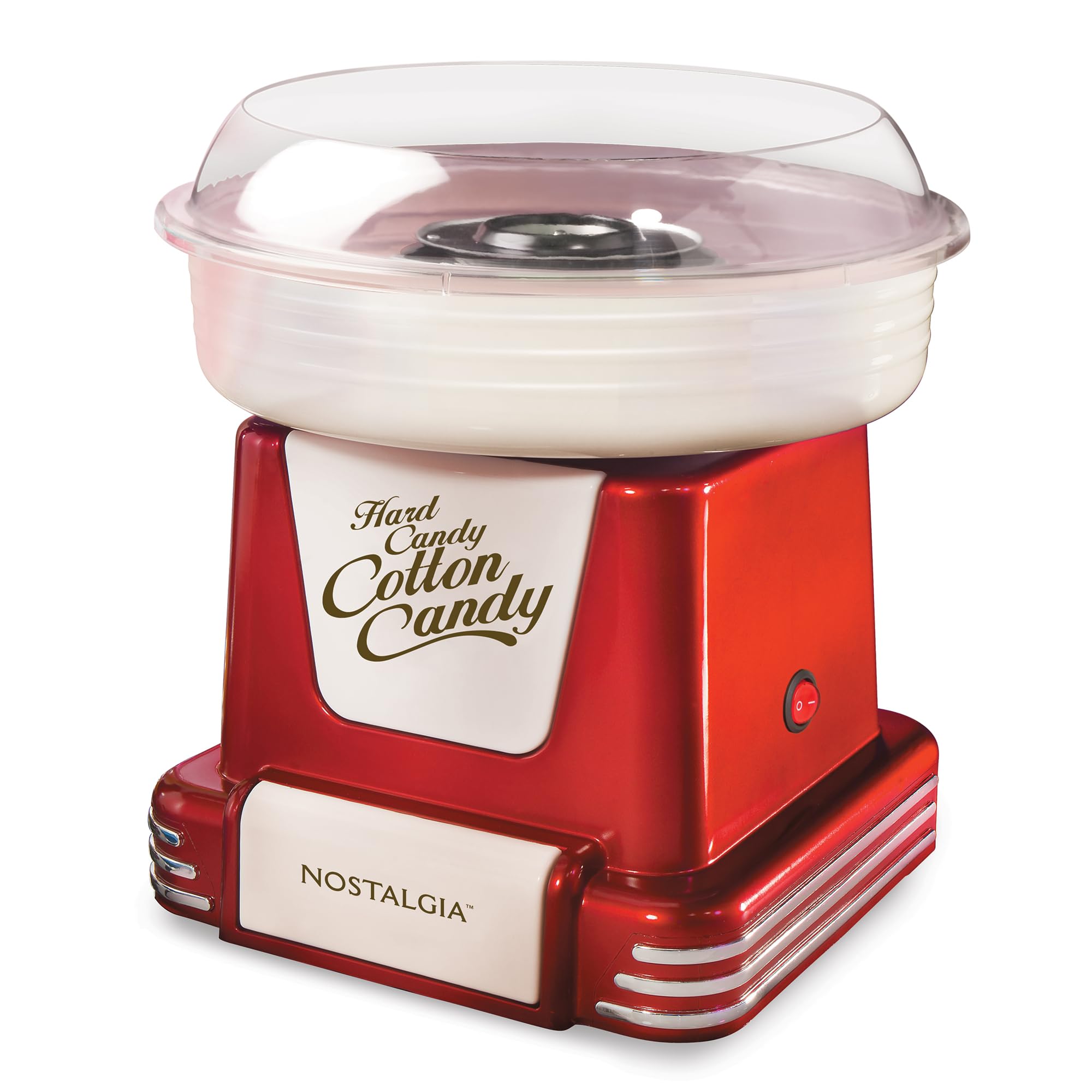 **Nostalgia Retro Cotton Candy Machine for Kids - Includes 2 Reusable Cones, Sugar Scoop & Extractor Head - Red - Perfect for Birthday Parties, Carnivals & Family Fun**    (Note: This optimized title keeps the brand name 