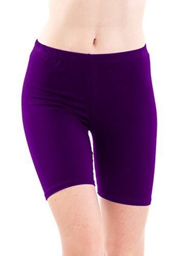 TEXTREE Women's Cotton Mid Waist Biker Shorts - Breathable Yoga, Running & Workout Shorts for Cycling, Gym & Under Dresses | Perfect for Activewear & Casual Wear