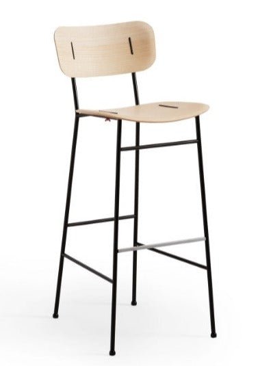 Midj Piuma M LG Stool - Modern Lightweight Stool for Home, Office & Outdoor Use | Compact Seating Solution for Living Room, Patio or Workspace