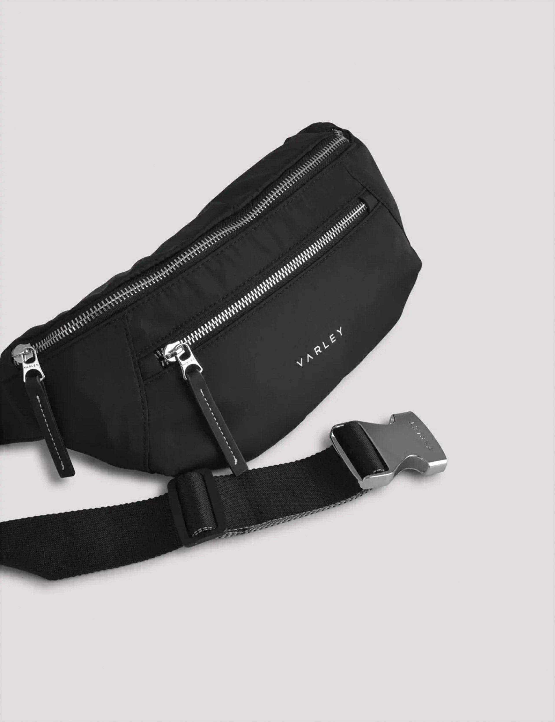 Lasson Belt Bag - Stylish & Durable Waist Pack for Men & Women - Perfect for Running, Hiking, Travel & Everyday Use - Black
