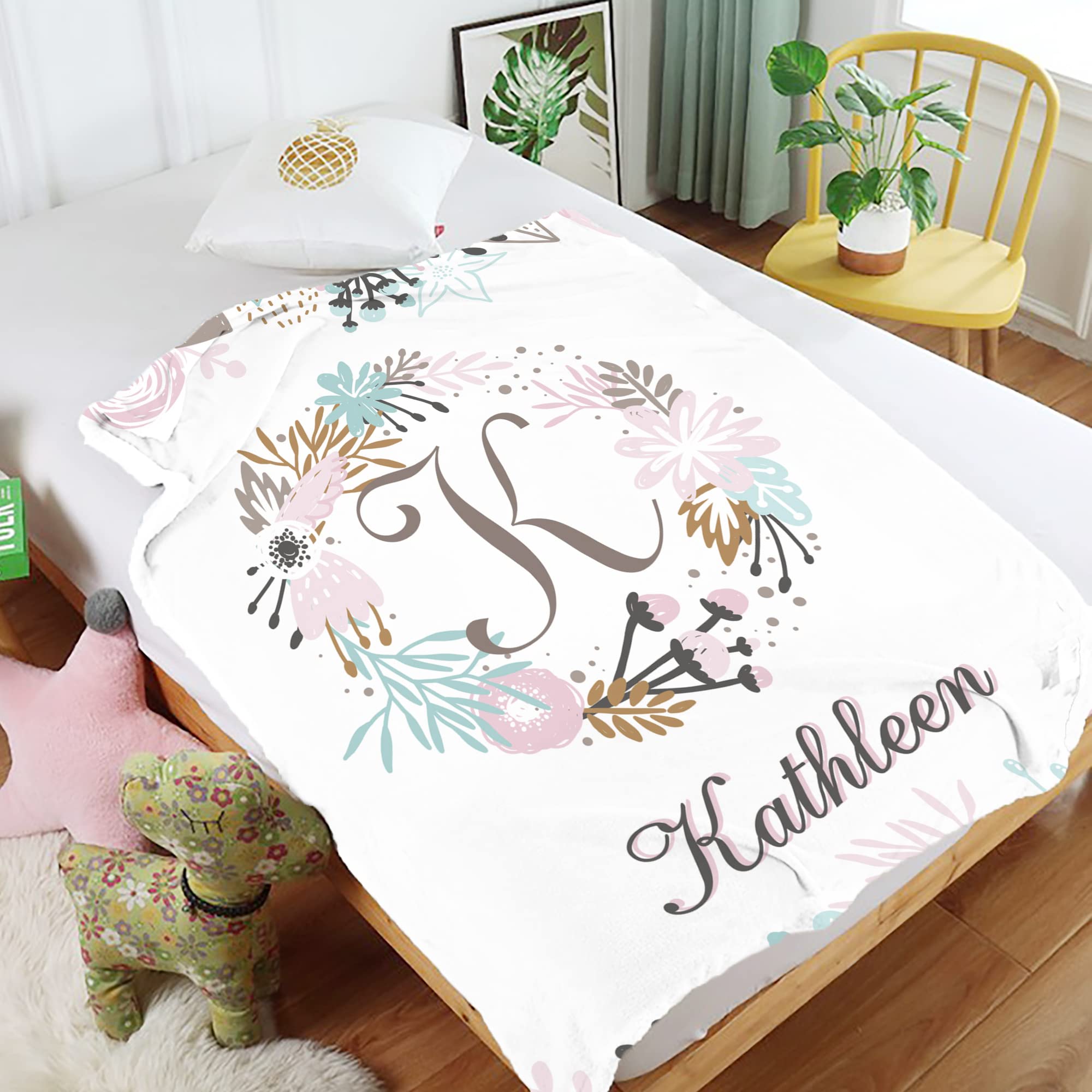 Personalized Baby Blankets for Boys and Girls - Custom Name Blankets for Newborns | Ultra Soft Baby Blanket | Perfect Baby Shower Gift | Nursery Essentials & Cozy Throw for Toddlers (Great for Cuddling, Photo Props & Special Occasion Gifts)