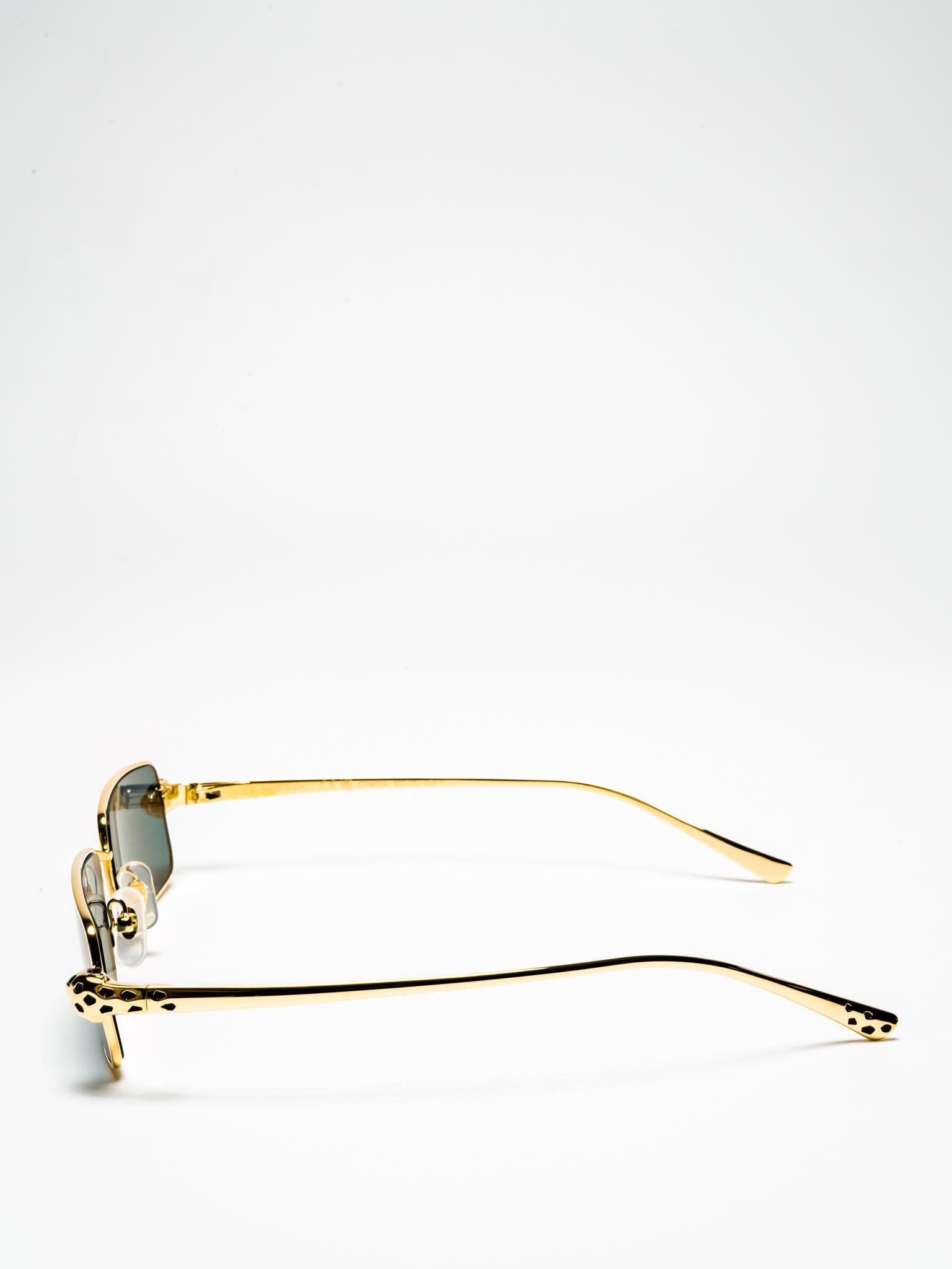 Cartier Panthére de Cartier CT0473S 003 Sunglasses - Luxury Designer Shades for Women, UV Protection, Fashionable Cat-Eye Frames - Perfect for Beach, Driving & Outdoor Activities