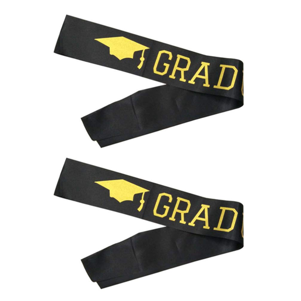 Amosfun 6Pcs Graduation Stoles - Printed Honor Sash for Bachelor's Degree Graduates | Perfect for Graduation Ceremonies, Parties & Academic Celebrations