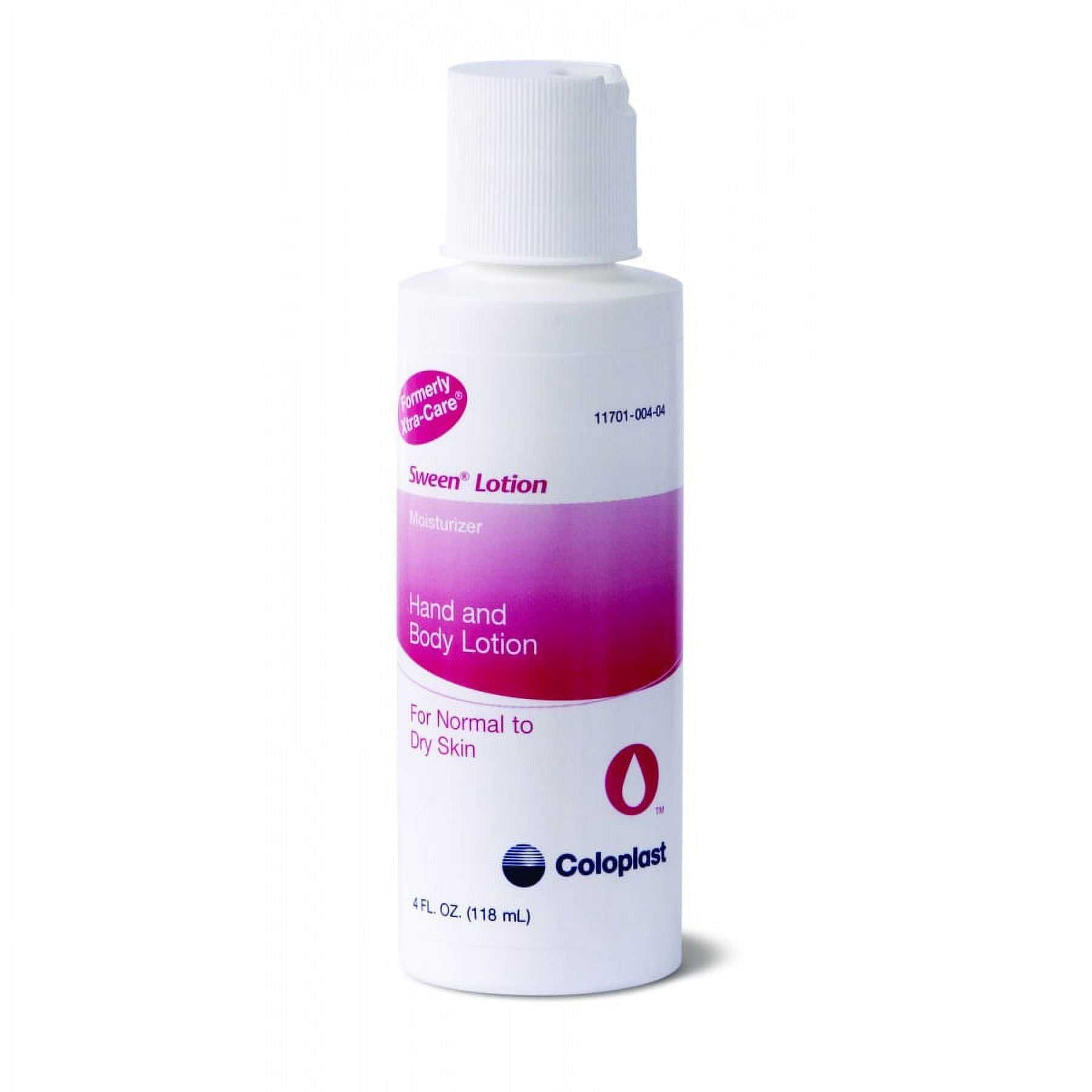 Coloplast Sween Moisturizing Lotion for Dry Skin - 4 oz (118 mL) - Fragrance-Free & Hypoallergenic - Ideal for Post-Ostomy Care & Sensitive Skin Relief