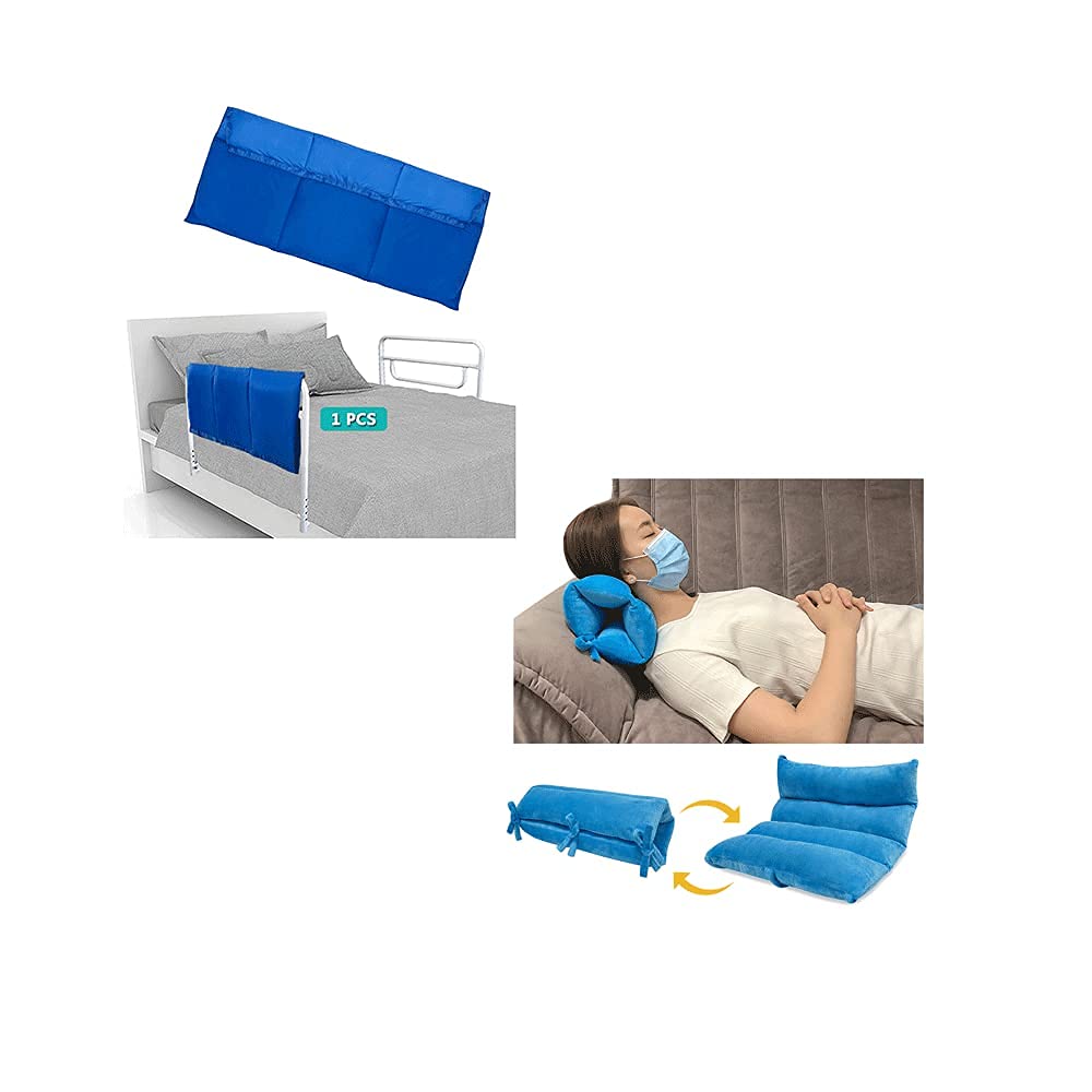Hospital Bed Bumper Pads & Safety Rail Cushions - Soft Padding for Fall Prevention, Medical Care & Travel - Anti-Slip Crash Bumpers for Elderly, Kids & Patients (Perfect for Home Care, Nursing Homes & Hospital Use)