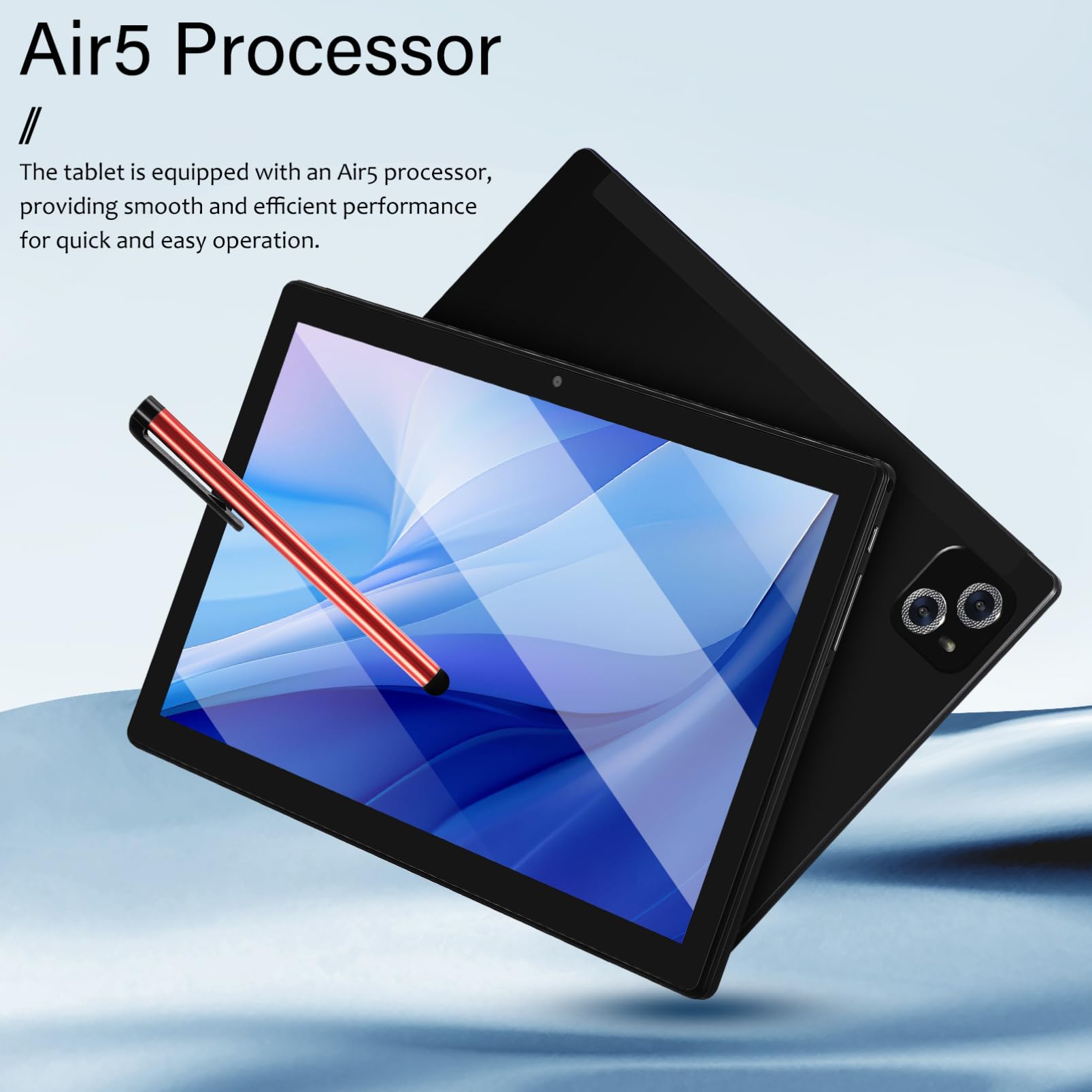 GAROZATION 10.1 Inch Gaming Tablet - Kids Friendly Design for Work, Study & Entertainment | Portable Android Tablet for Online Classes, Note Taking & Media Streaming (Black)