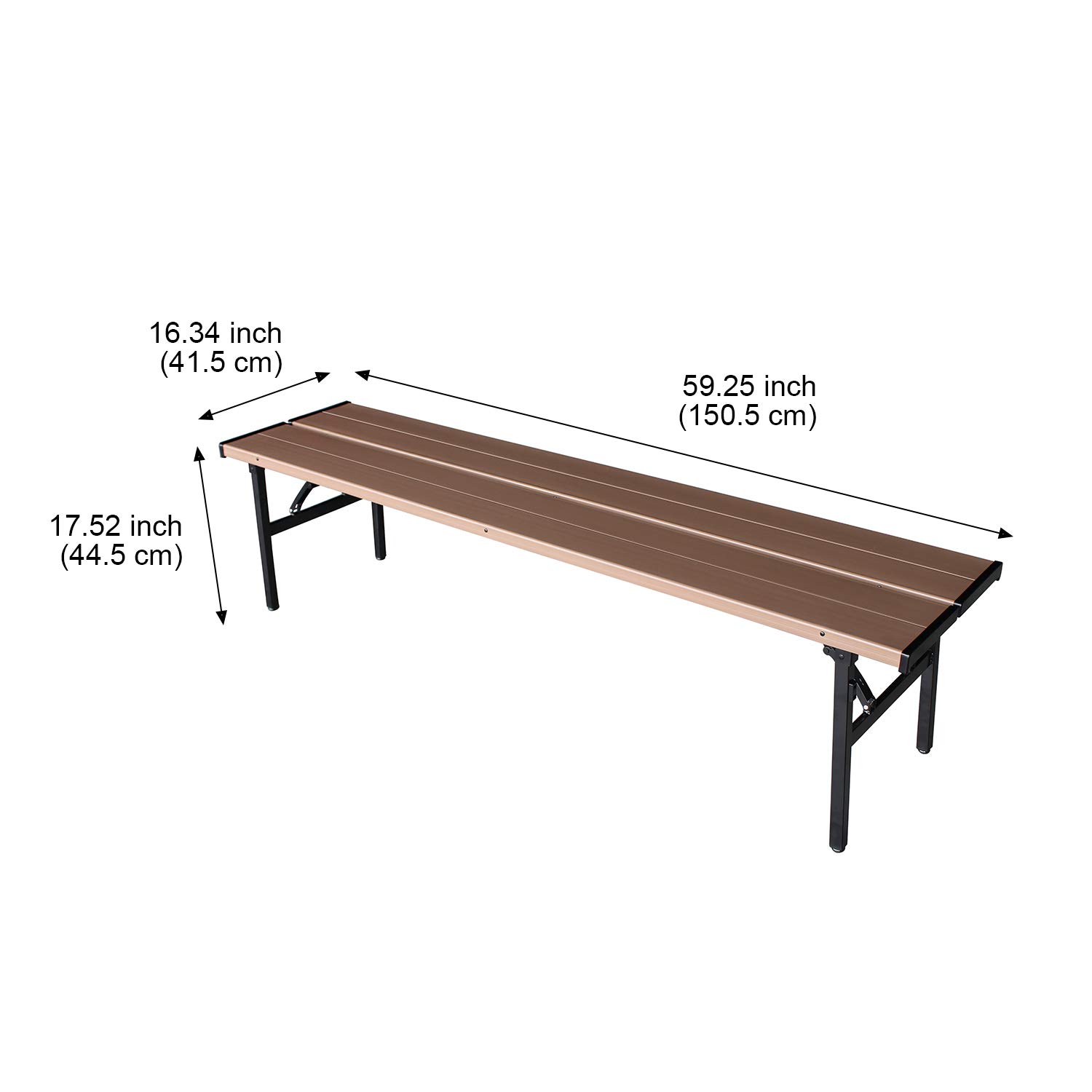 Foldable Outdoor Bench - 59.25