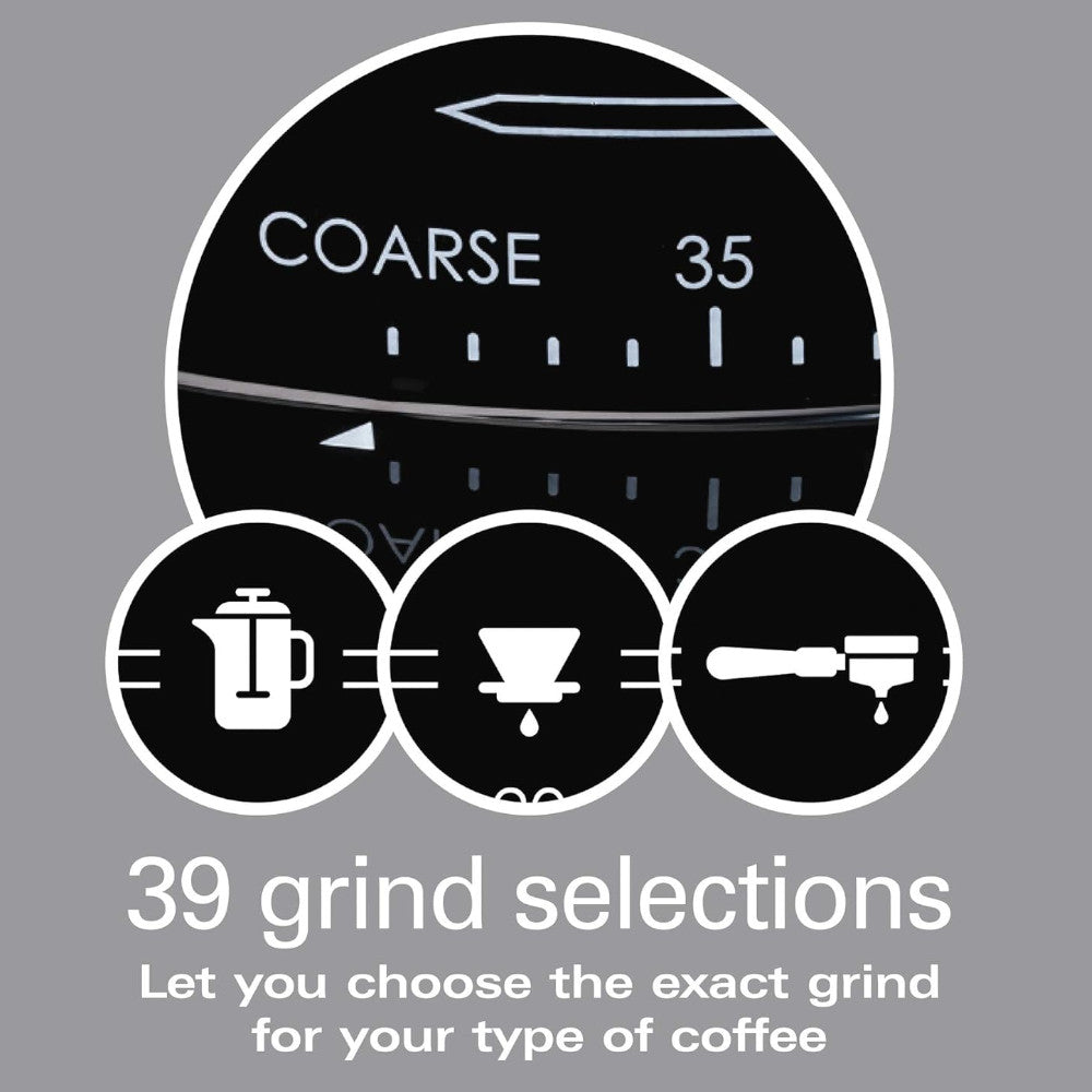 Hamilton Beach Professional 80405 Conical Burr Digital Coffee Grinder - Fresh Ground Coffee for Espresso, French Press & Drip Brewing - Perfect for Home & Office Use