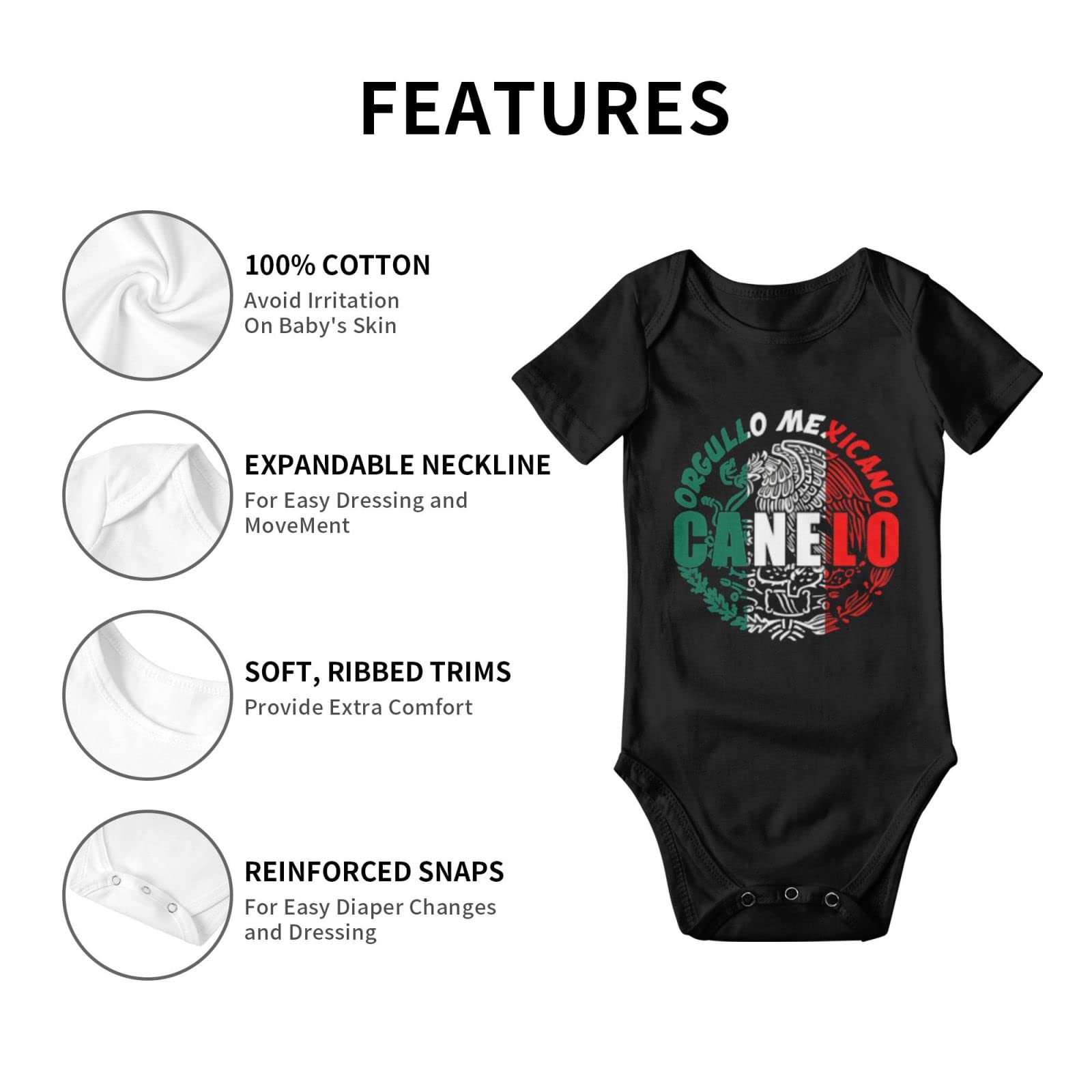 Canelo Alvarez Baby Onesie - Unisex Newborn Romper, Short-Sleeve 3D Printed Cotton Bodysuit | Soft & Comfortable Graphic Jumpsuit for Baby Boys & Girls 0-24 Months | Perfect for Playdates, Family Photos & Everyday Wear
