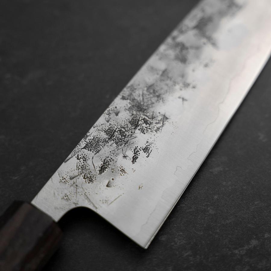Premium Santoku Knife 165mm - SLD Nashiji Washi Blade with Double Shitan Capped Cherry Handle - Perfect for Slicing, Dicing & Chopping Vegetables, Meat & Fish