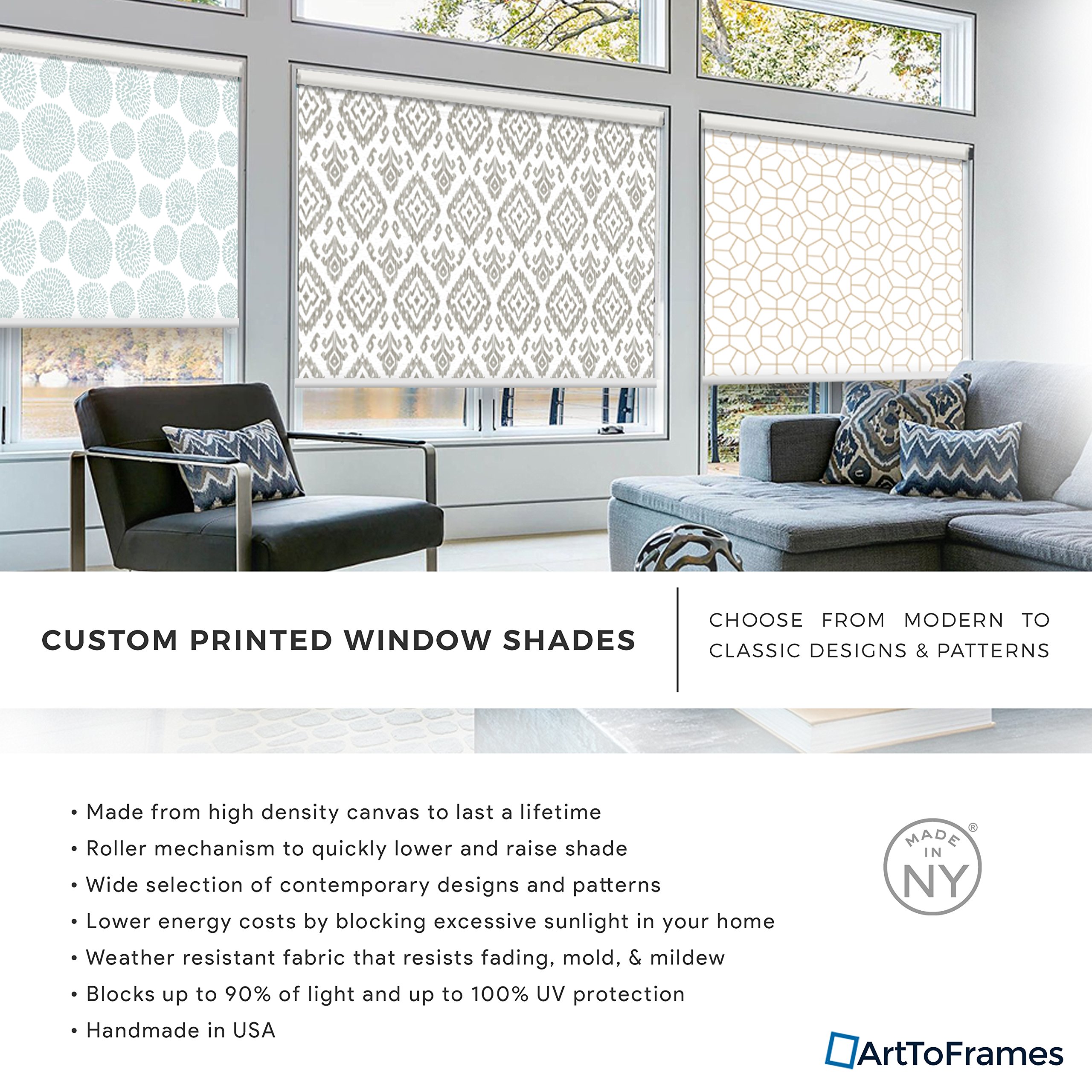 Custom Blackout Roller Window Shade 48