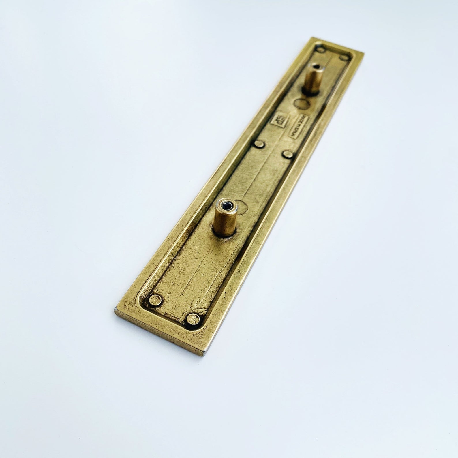Vintage Aged Brass Rectangular Drawer Pulls - Elegant Cabinet Handles for Kitchen, Bathroom & Furniture (Set of 10) - Perfect for Home Renovation & DIY Projects