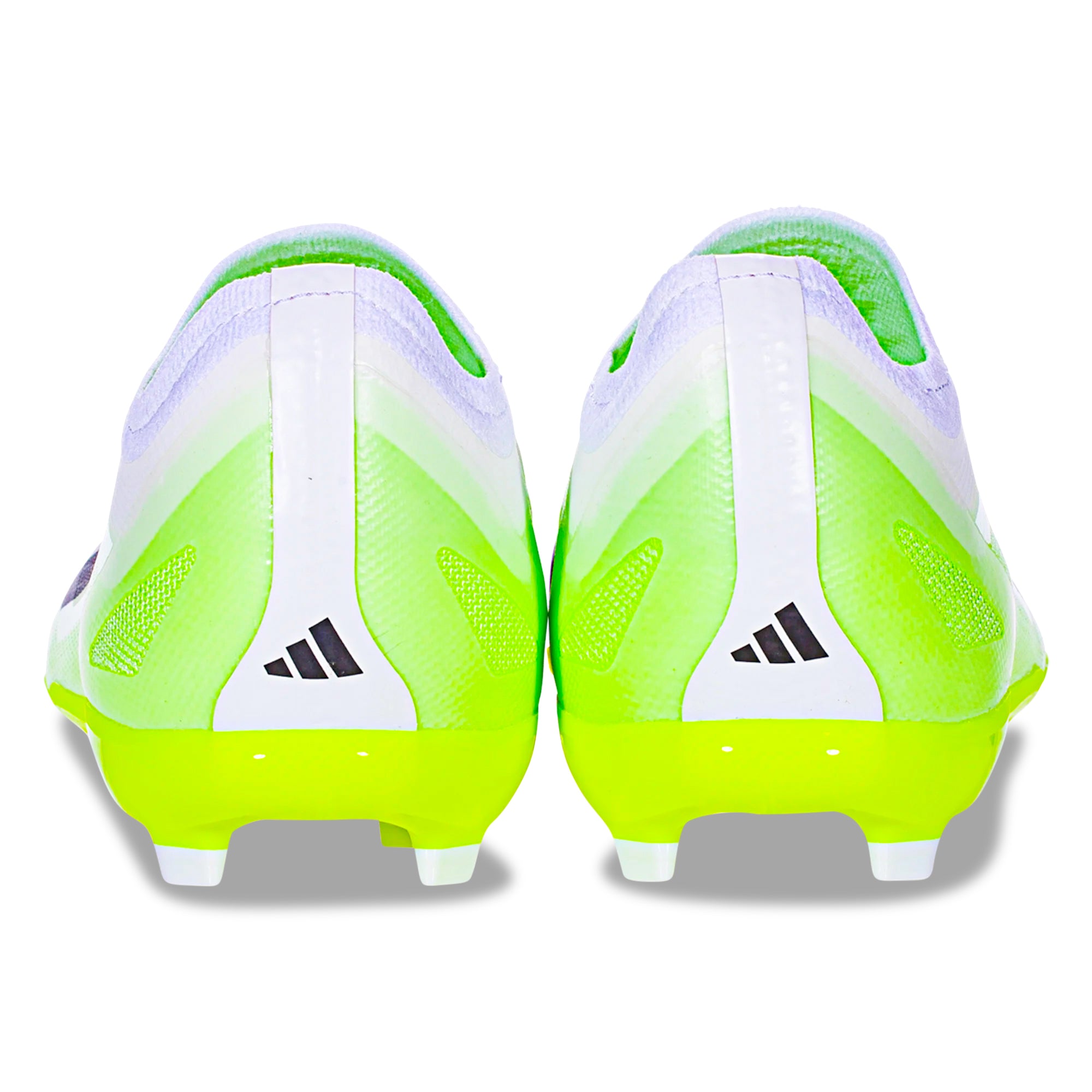adidas Jr. X Crazyfast.1 LL Firm Ground Soccer Cleats for Kids - White/Core Black/Lucid Lemon - Lightweight Football Shoes for Youth Players - Perfect for Field Training & Matches