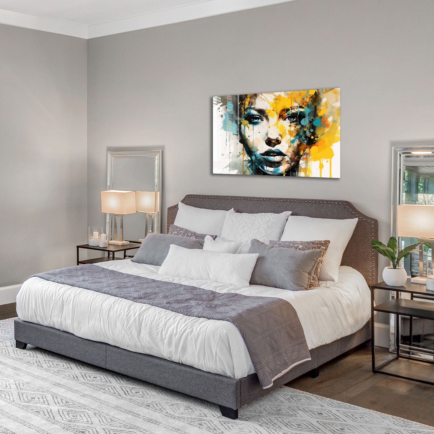 Beautiful Illustration Girl Art Print - Elegant Wall Decor for Bedroom, Living Room & Office - Perfect Gift for Art Lovers