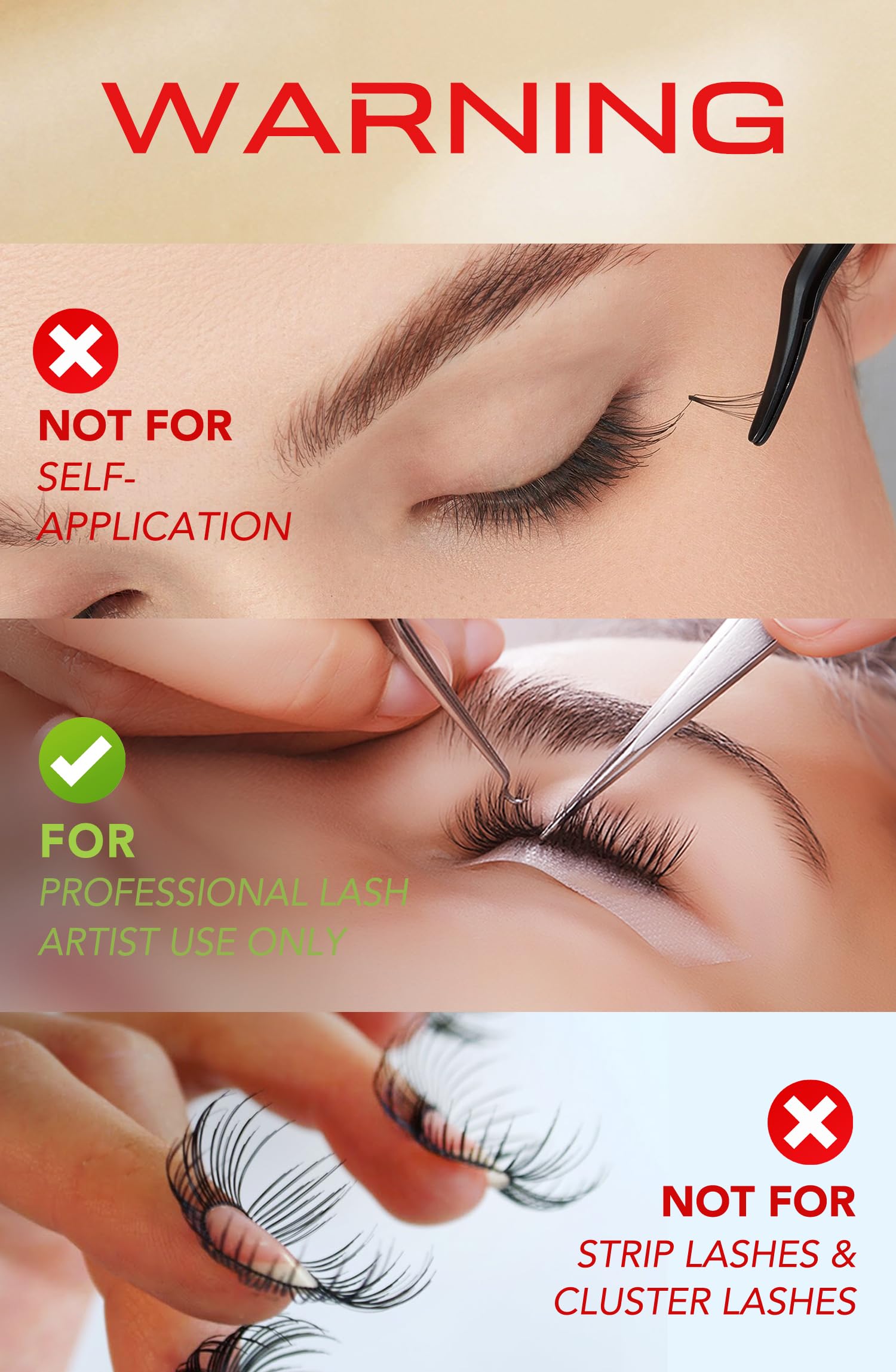 Professional Eyelash Extension Glue - Waterproof, Sweatproof, Oilproof - Fast Drying 0.3-1 Sec - Lasts 7-8 Weeks - 5ml Salon Quality Adhesive - Perfect for Lash Artists & Professionals - Ideal for Salon Use, Bridal Makeup & Special Occasions
