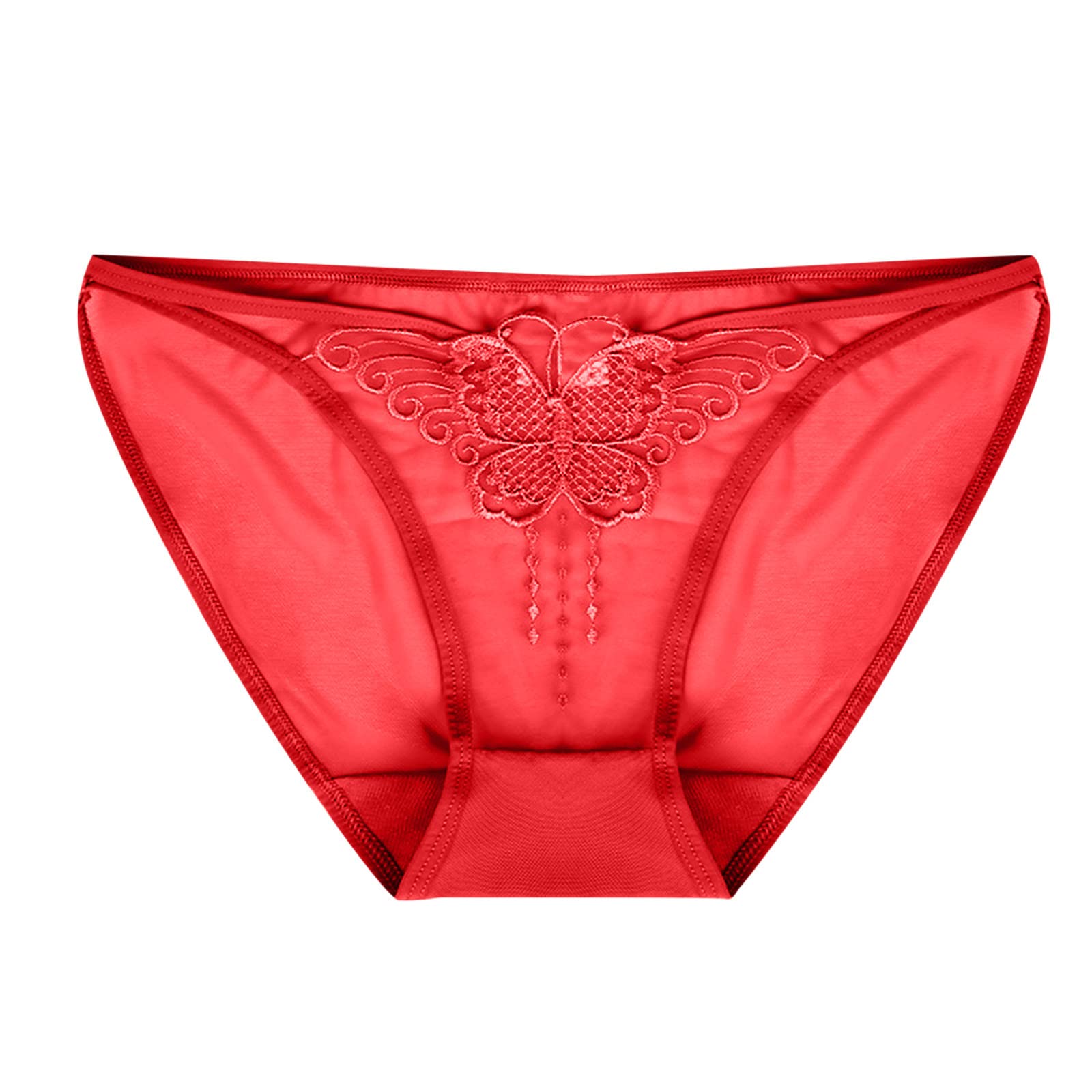 Sexy Women's Lace G-String Thong Panties - Butterfly Design Low Rise Seamless T-Back See-Through Underwear for Sensual Lingerie & Romantic Occasions