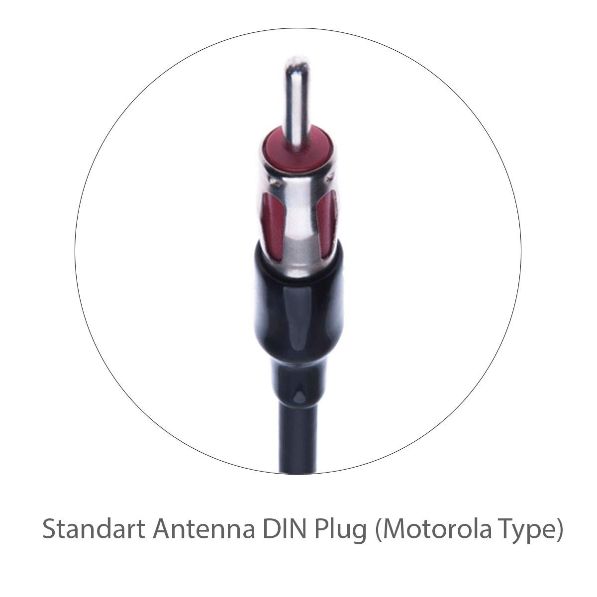Keple Diversity Radio Antenna Fakra Adapter - Car Stereo Amplified Antenna Connector for Audi A4/S4 2009-2014 | Fakra Male to DIN Male Plug | Enhanced FM/AM Radio Reception for Aftermarket Car Audio Systems