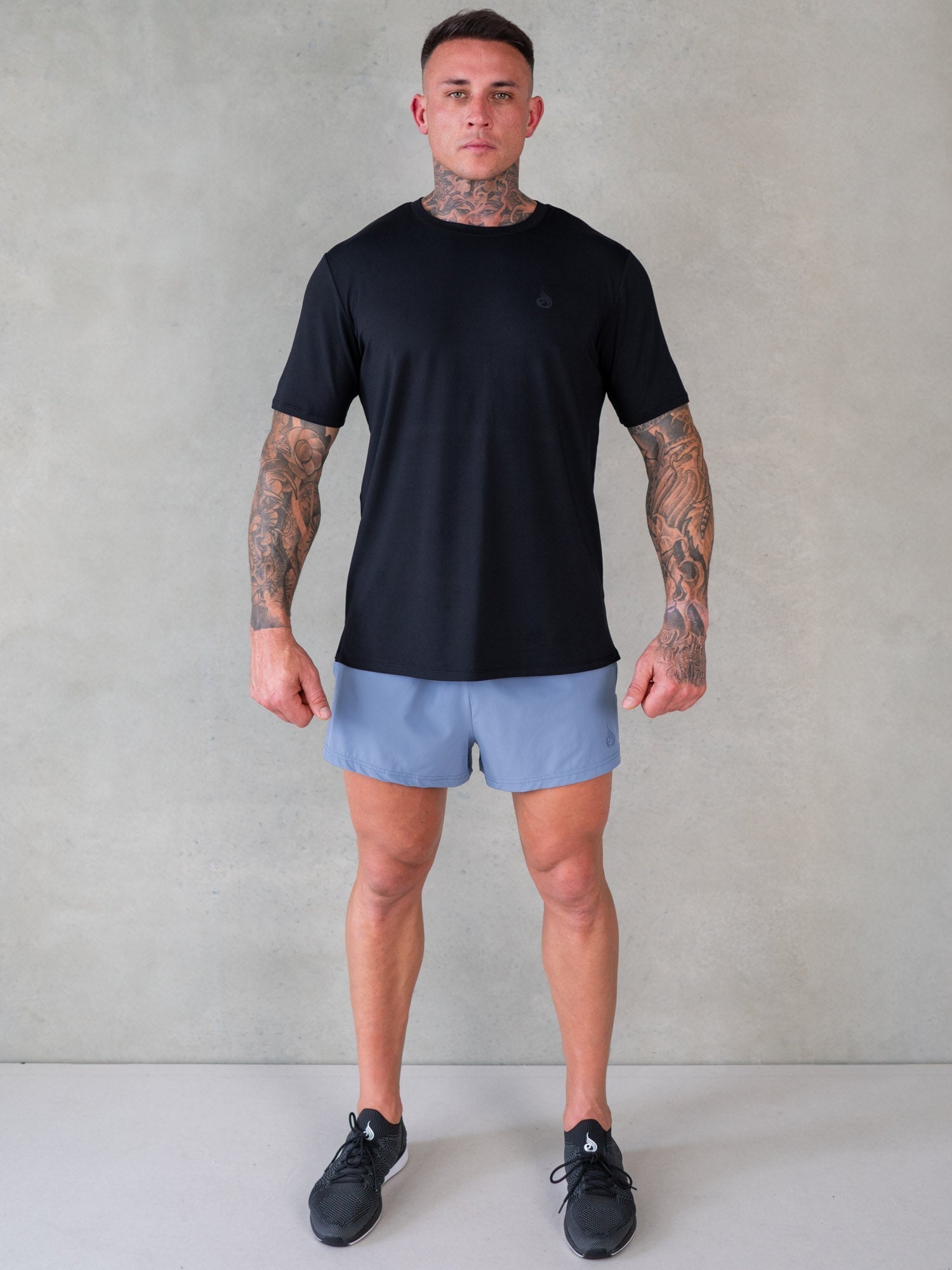 3 Pack Men's Training Shorts - Denim Blue - Comfortable Gym & Workout Shorts for Running, Yoga, and Active Lifestyle