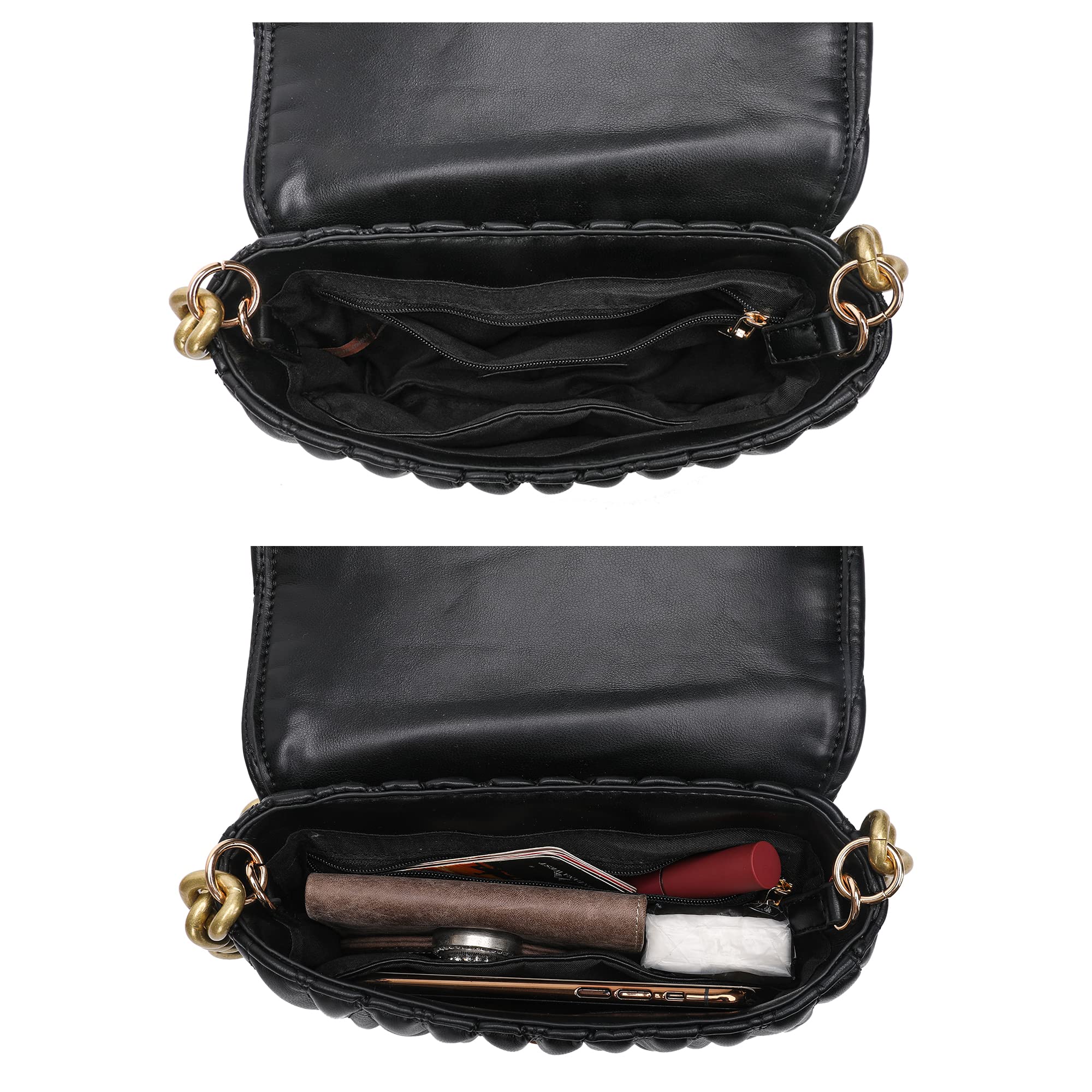 Montana West Quilted Crossbody Bags for Women - Stylish Small Purses & Top Handle Handbags - Perfect for Work, Travel & Everyday Use